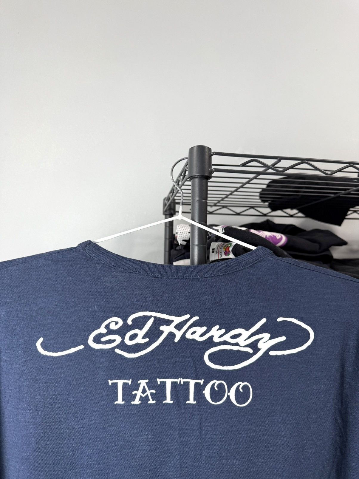 Ed Hardy Vintage Ed Hardy by Christian Audigier T Shirt Skull Size US XXL / EU 58 / 5 - 2 Thumbnail
