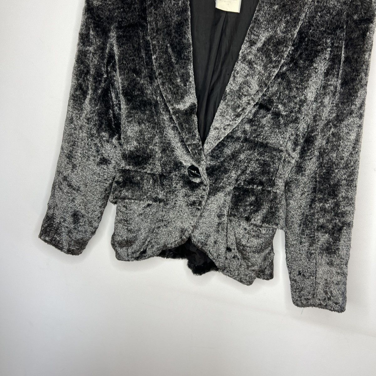 Yves Saint Laurent 🔥VINTAGE YVES SAINT LAURENT PARIS FAUX FUR BLAZER JACKET Size S / US 4 / IT 40 - 6 Thumbnail