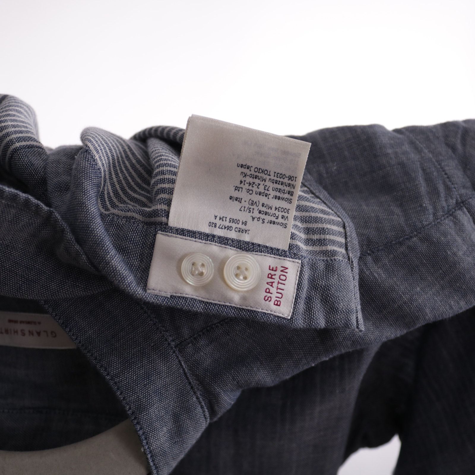 Glanshirt Glanshirt Cotton Grandad Mandarin Collar Shirt 38/15 Size US S / EU 44-46 / 1 - 6 Thumbnail