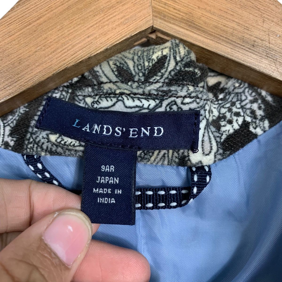 Lands' End LAND’S END Paisley Design Blazer Jacket #2809-C127 Size M / US 6-8 / IT 42-44 - 13 Thumbnail