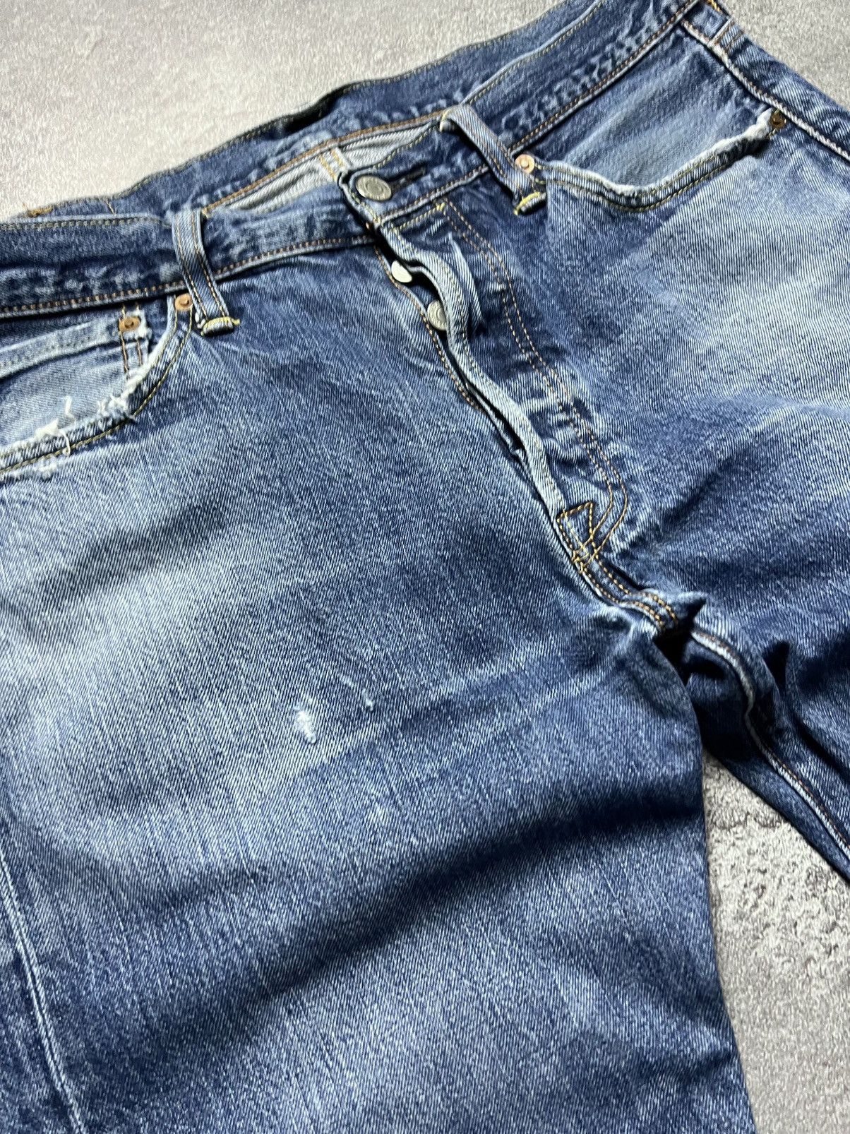 Levi's Vintage Levis Jeans Pants Wash Blue Big Logo 501 34/30 M-L Size US 34 / EU 50 - 11 Thumbnail