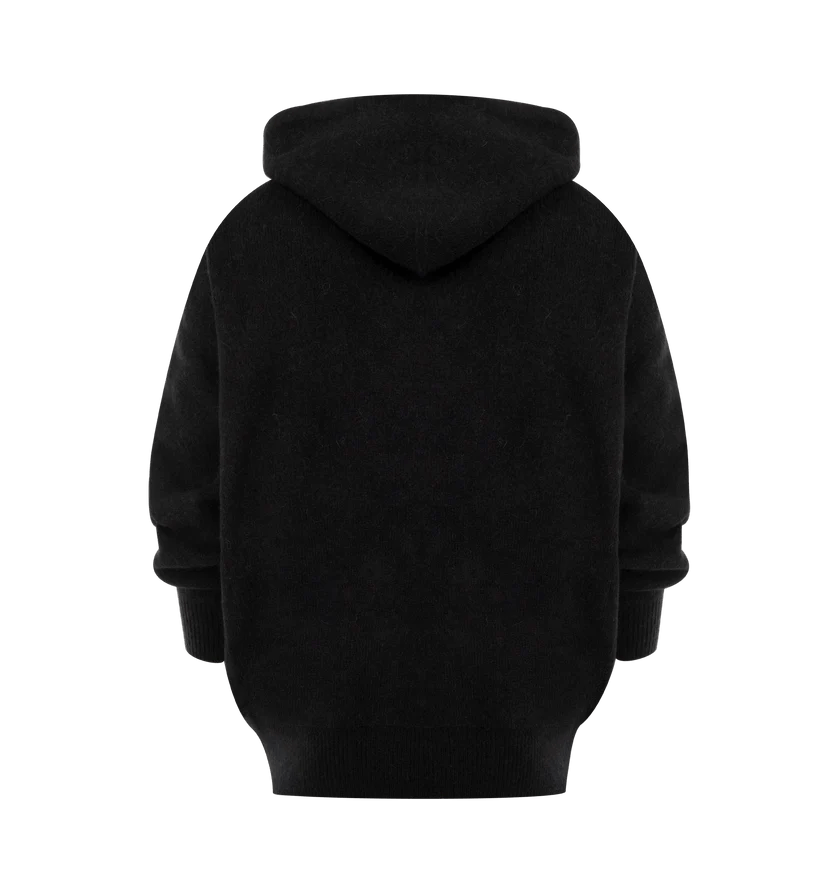 Rick Owens o1h1sh11225 Hun Hoodie in Black Size US M / EU 48-50 / 2 - 2 Thumbnail