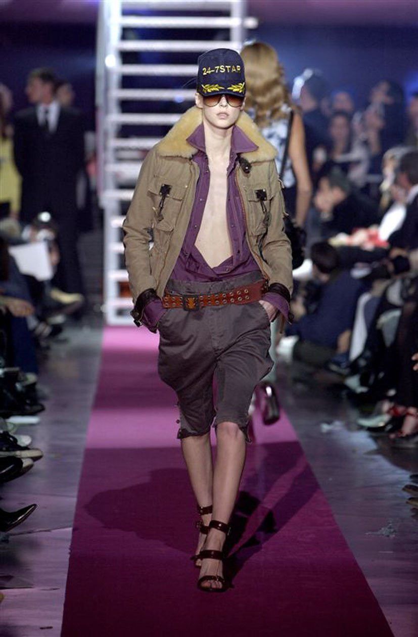 Dsquared2 Dsquared FW 2003 Shearling Collar Jacket FW03 AW03 AW2003 Size US S / EU 44-46 / 1 - 3 Thumbnail