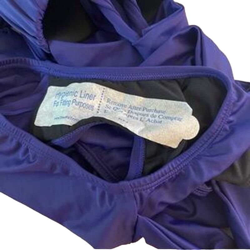 Other Venus One Piece Halter Tie Cut Out Swim Suit Purple Size 14 Size ONE SIZE - 6 Thumbnail