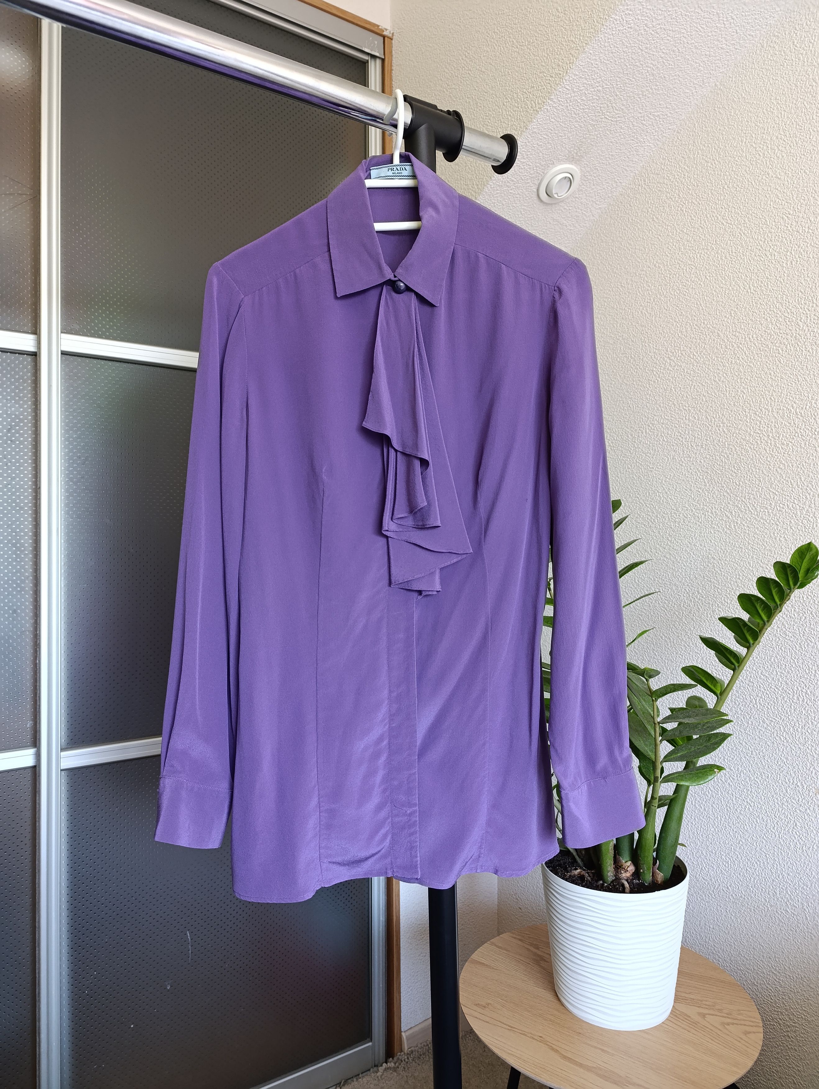 Prada Prada Milano womens silk blouse shirt Size XS / US 0-2 / IT 36-38 - 1 Thumbnail