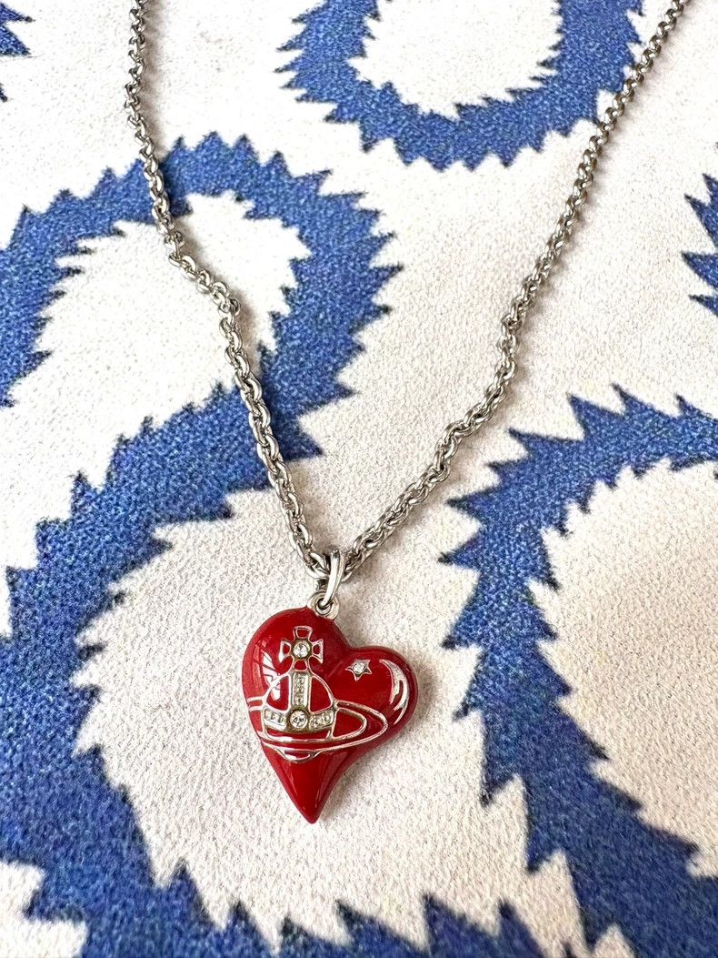 Vivienne Westwood Vintage Red Heart Necklace