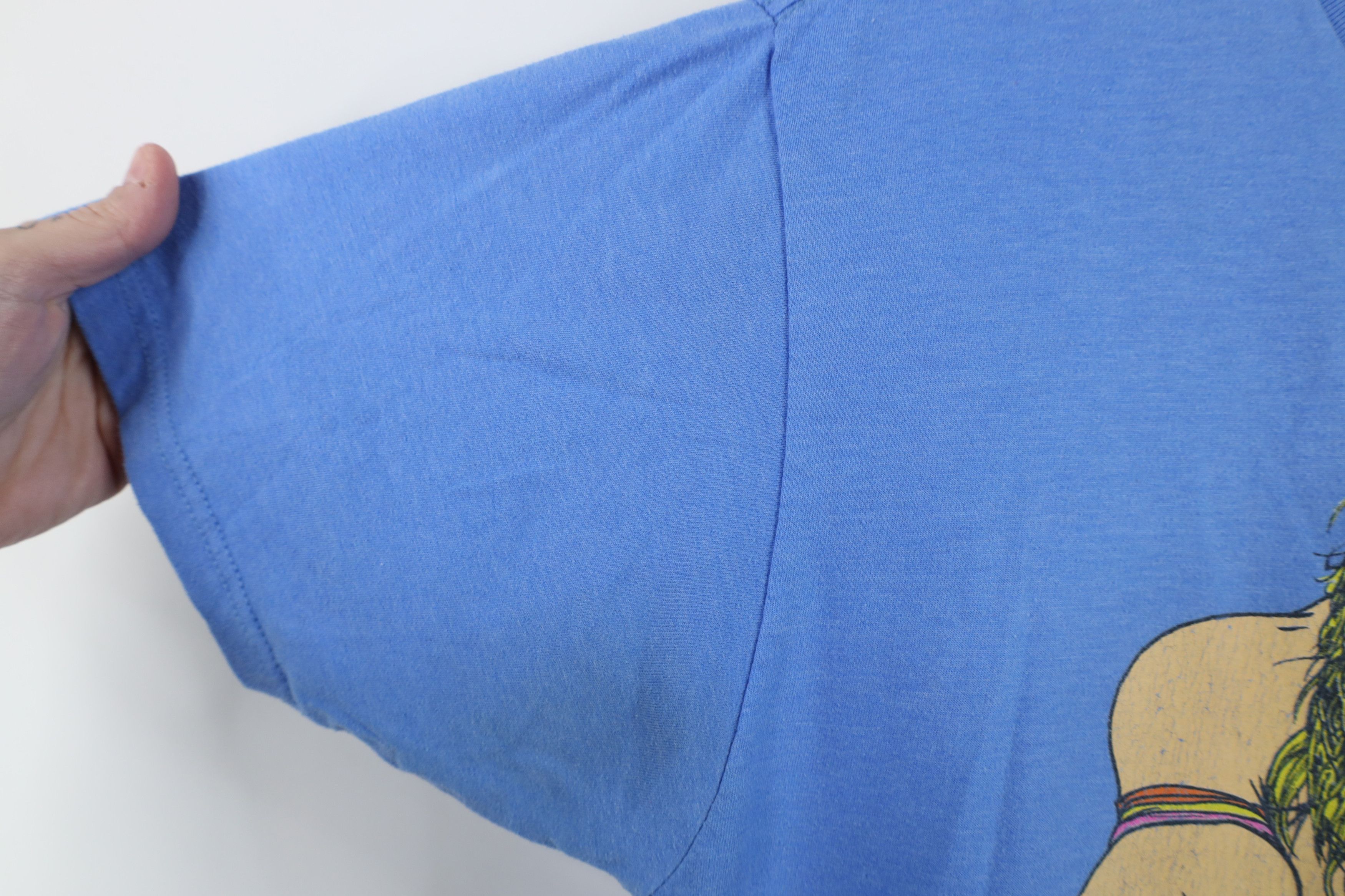 Vintage Retro WWE WWF Wrestling The Ultimate Warrior T-Shirt Blue Size US M / EU 48-50 / 2 - 9 Thumbnail