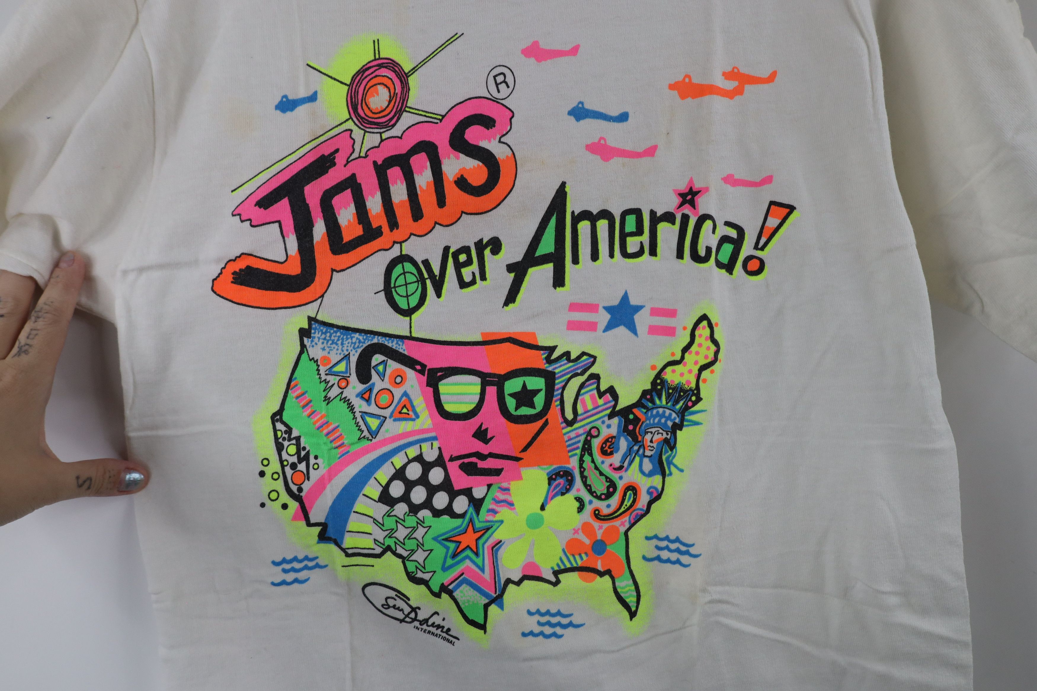 Vintage Vintage 70s 80s Original Jams International T-Shirt USA Size US M / EU 48-50 / 2 - 8 Thumbnail
