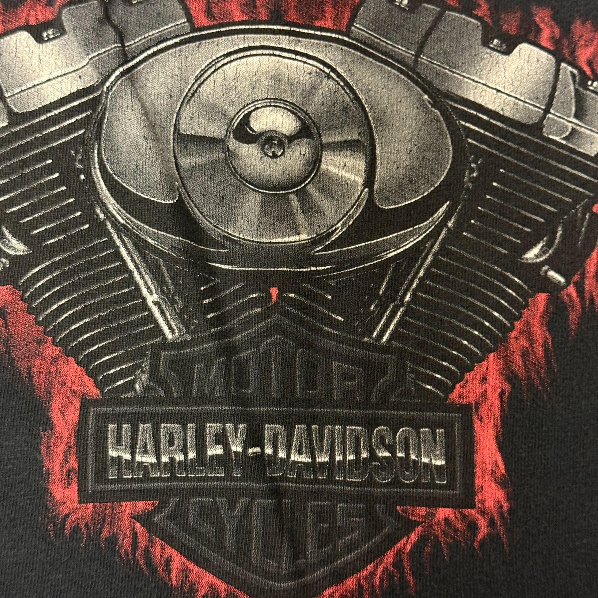 Harley Davidson Twin Cam Motorcycles FLAMING EAGLE Alton IL Biker T Shirt XL Size US XL / EU 56 / 4 - 5 Thumbnail