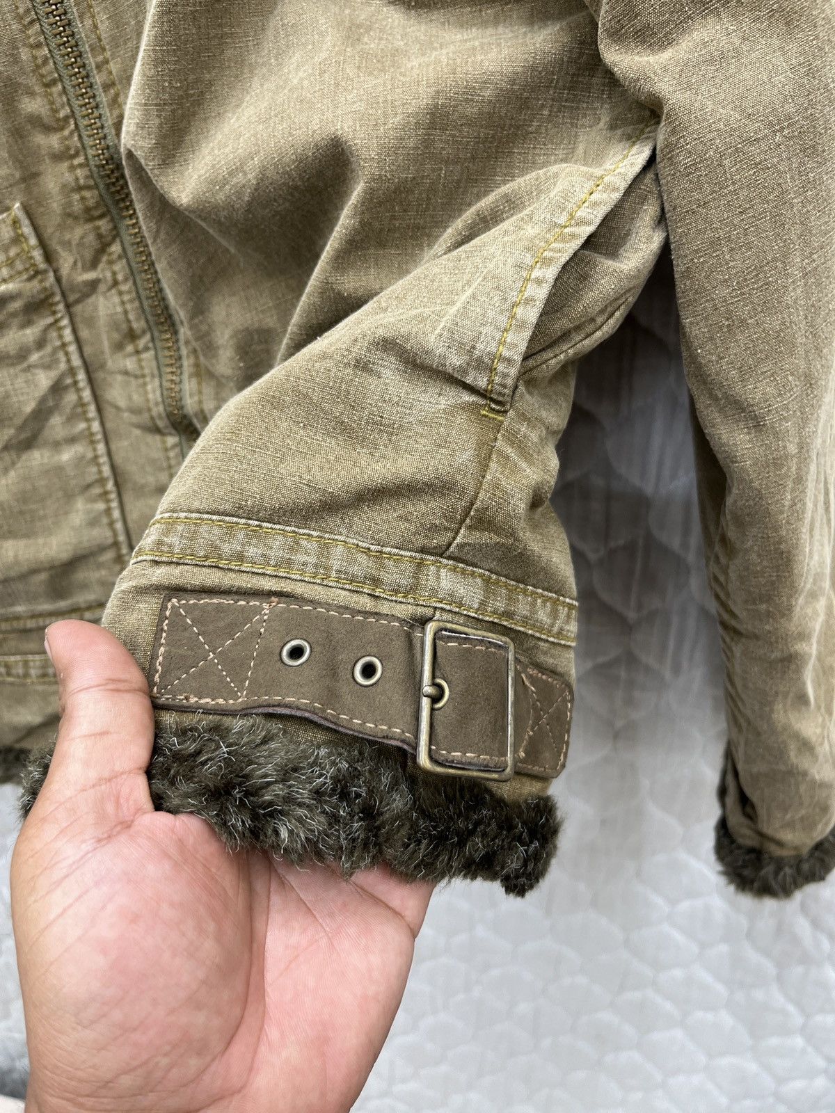 Johnbull 🔥🔥🔥ARCHIVE VTG JOHN BULL MILITARY SHEARLING JACKET Size S / US 4 / IT 40 - 14 Thumbnail