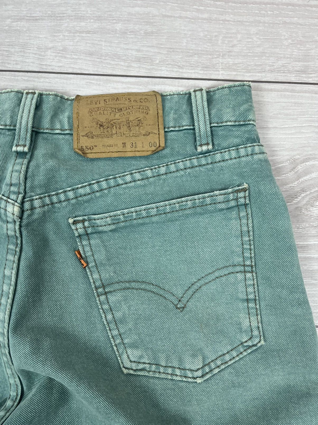 Levi's Rare Levi’s Vintage Orange Tab USA Denim Shorts Size US 31 - 8 Thumbnail