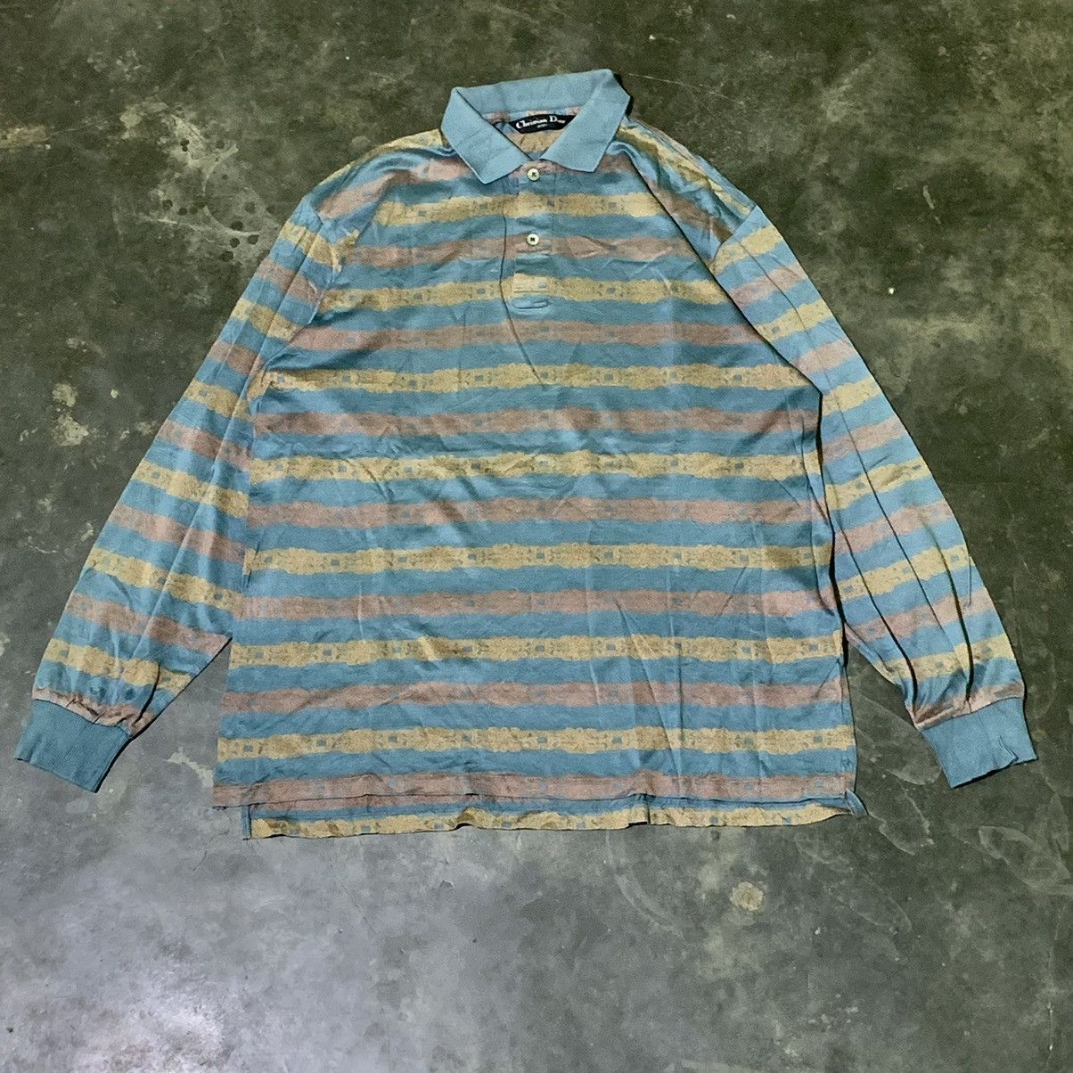 Christian Dior Monsieur Christian dior polo’s longsleve strip Size US M / EU 48-50 / 2 - 1 Thumbnail