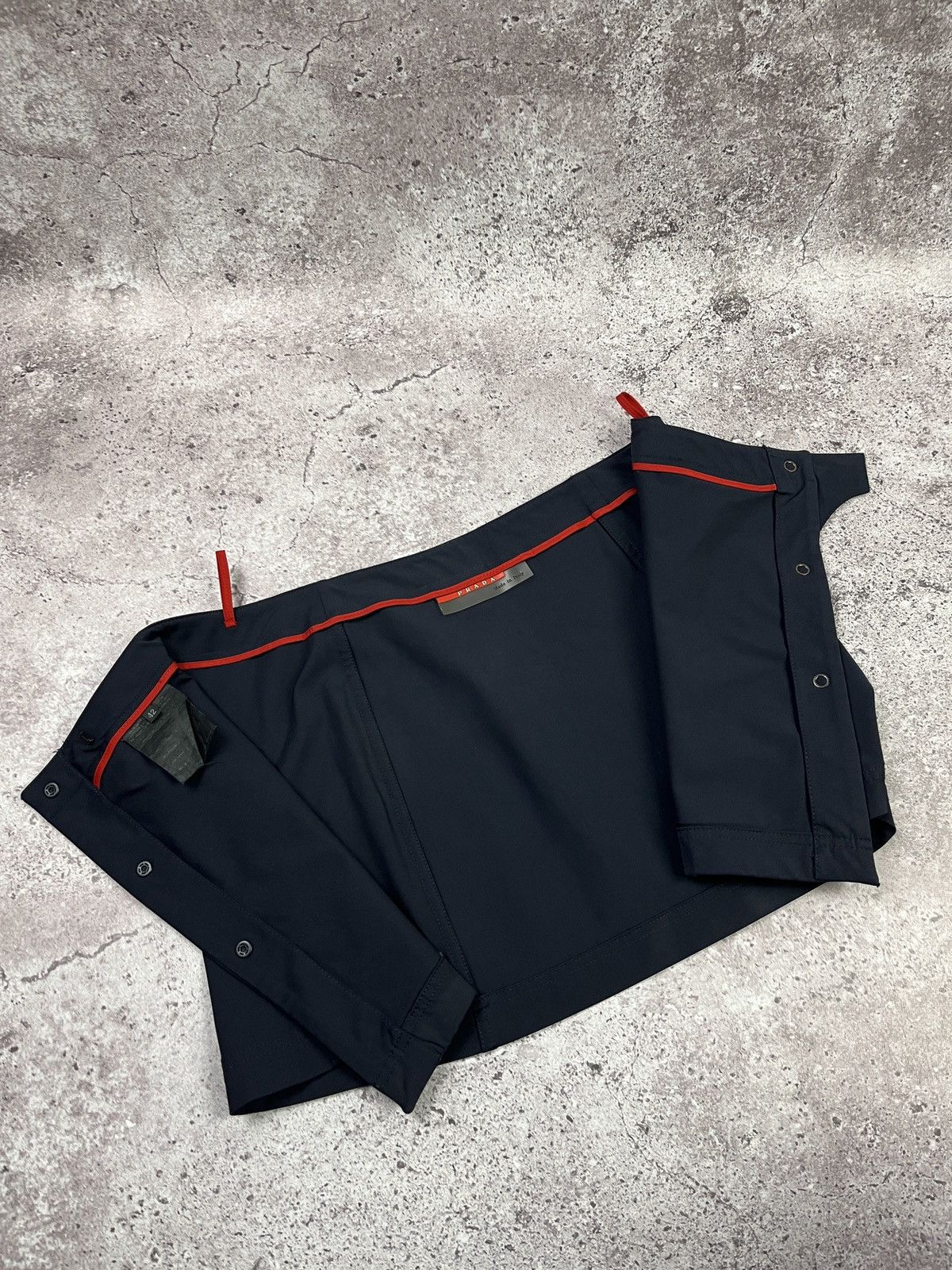 Prada Prada Sport Linea Rossa Wrap MiniSkirt Snap Button 🇮🇹 Vintage Size 28" / US 6 / IT 42 - 9 Thumbnail