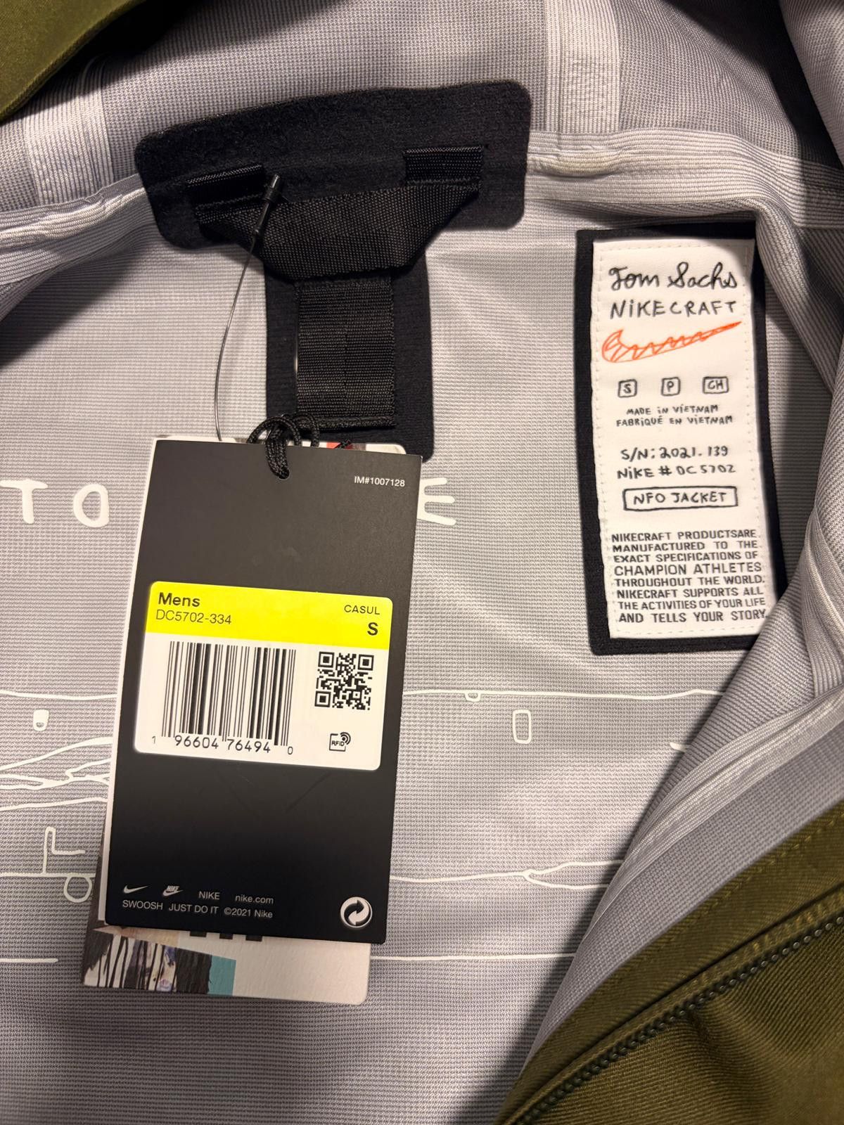 Nike × Tom Sachs Nikecraft Nike Tom Sachs ISRU Foul Weather Jacket Size US S / EU 44-46 / 1 - 3 Thumbnail
