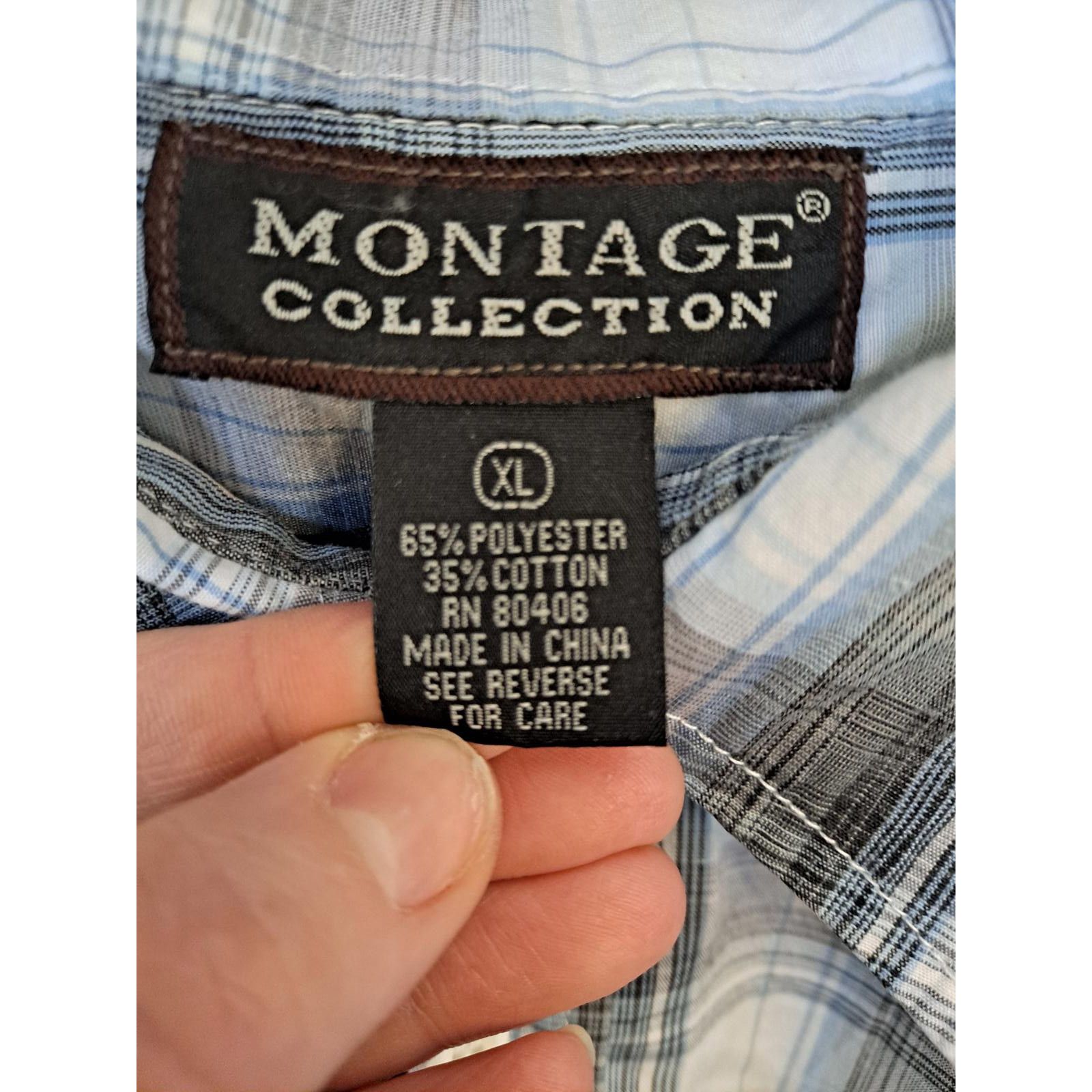 Montage Vintage VTG Montage Collection Black White with Skull Design Size US XL / EU 56 / 4 - 5 Thumbnail