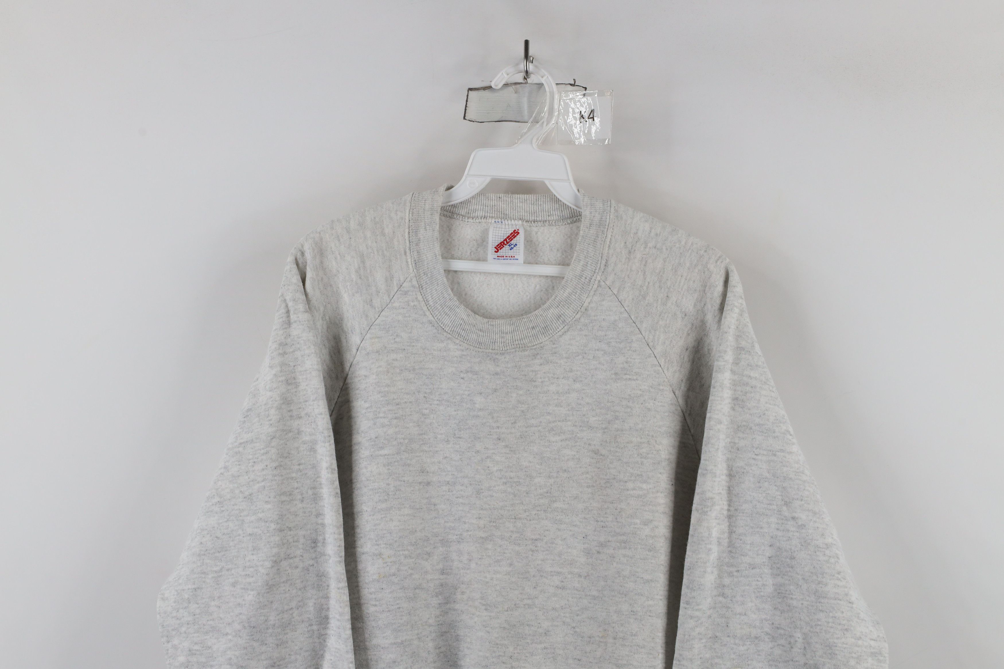 Vintage Vintage 90s Streetwear Crewneck Sweatshirt Heather Gray USA Size US XL / EU 56 / 4 - 2 Thumbnail