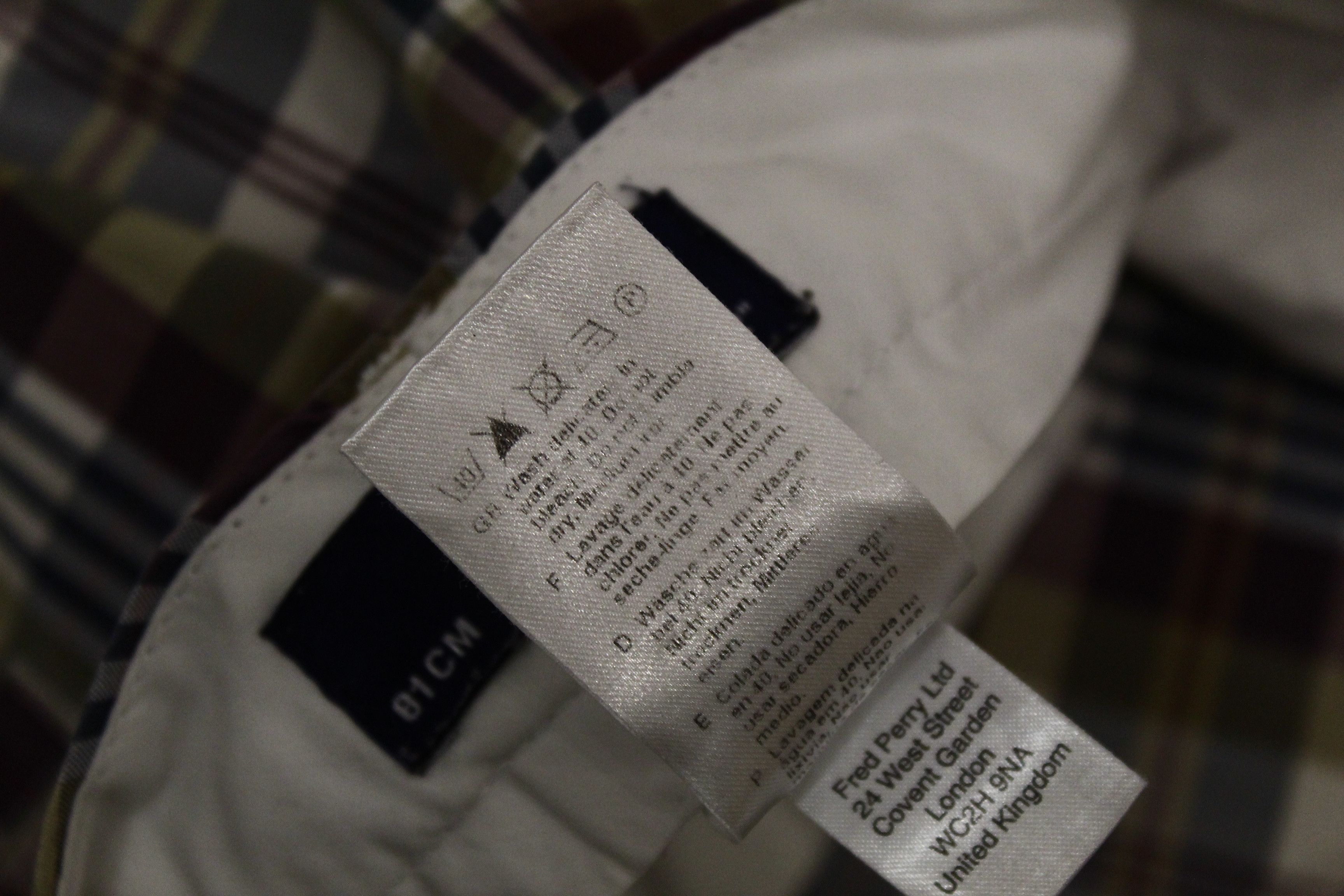 Fred Perry VTG Fred Perry Tartan Double-check Cotton Casual Pants Size US 32 / EU 48 - 10 Thumbnail