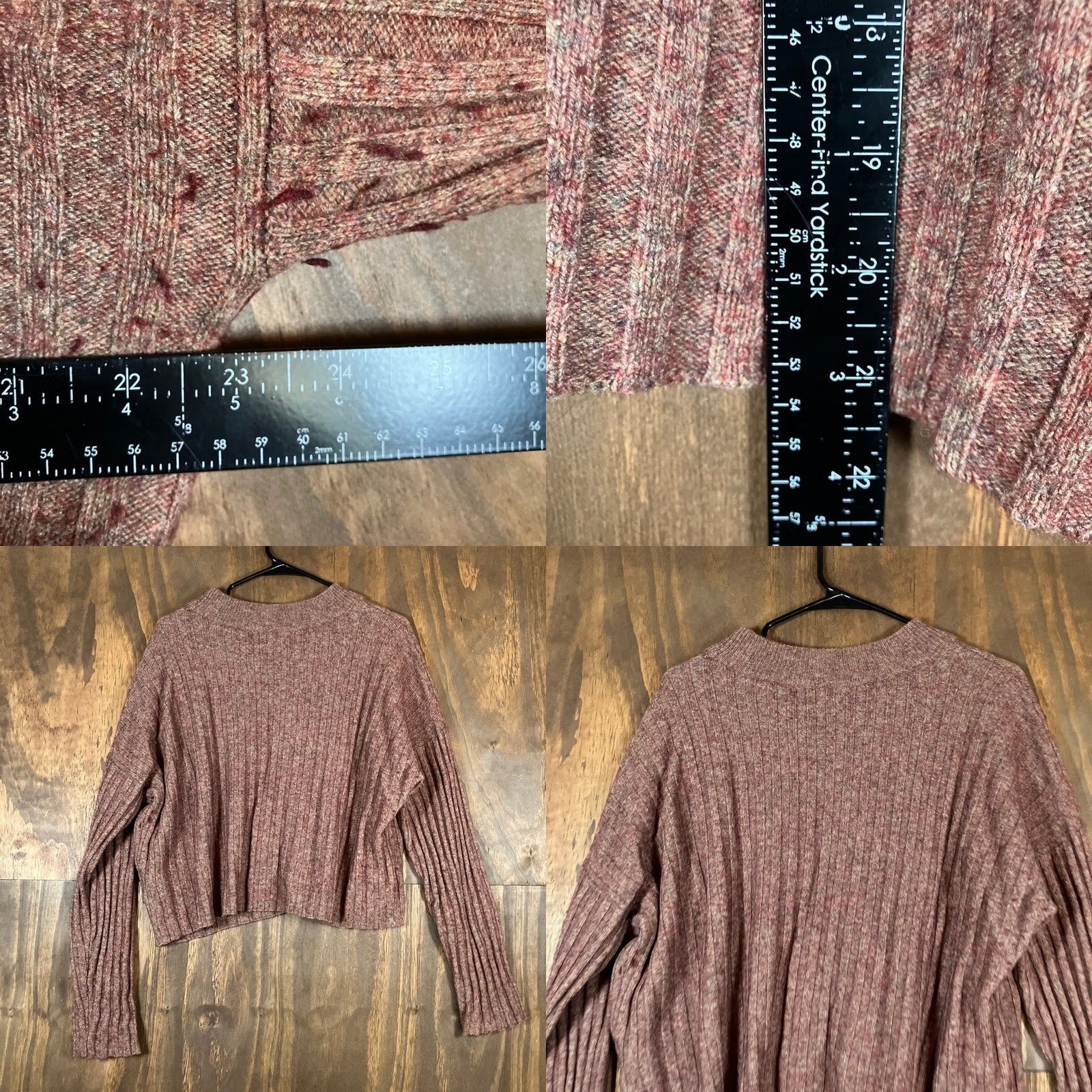 Madewell Madewell Sweater Rosehip Brown Knit Mock Neck Wool Blend XL Women Pullover Long Sleeve Casual Workwear Winter Fall Women’s Size XL / US 12-14 / IT 48-50 - 8 Thumbnail
