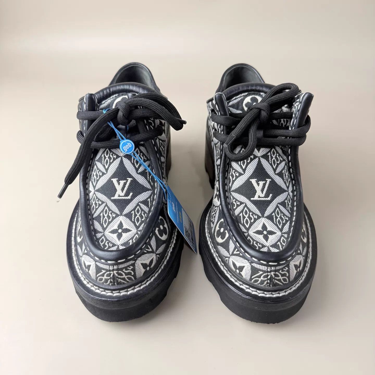 Louis Vuitton LV 1854 Print Embroidered Loafer EU35.5 99New Size US 5 / IT 35 - 2 Thumbnail