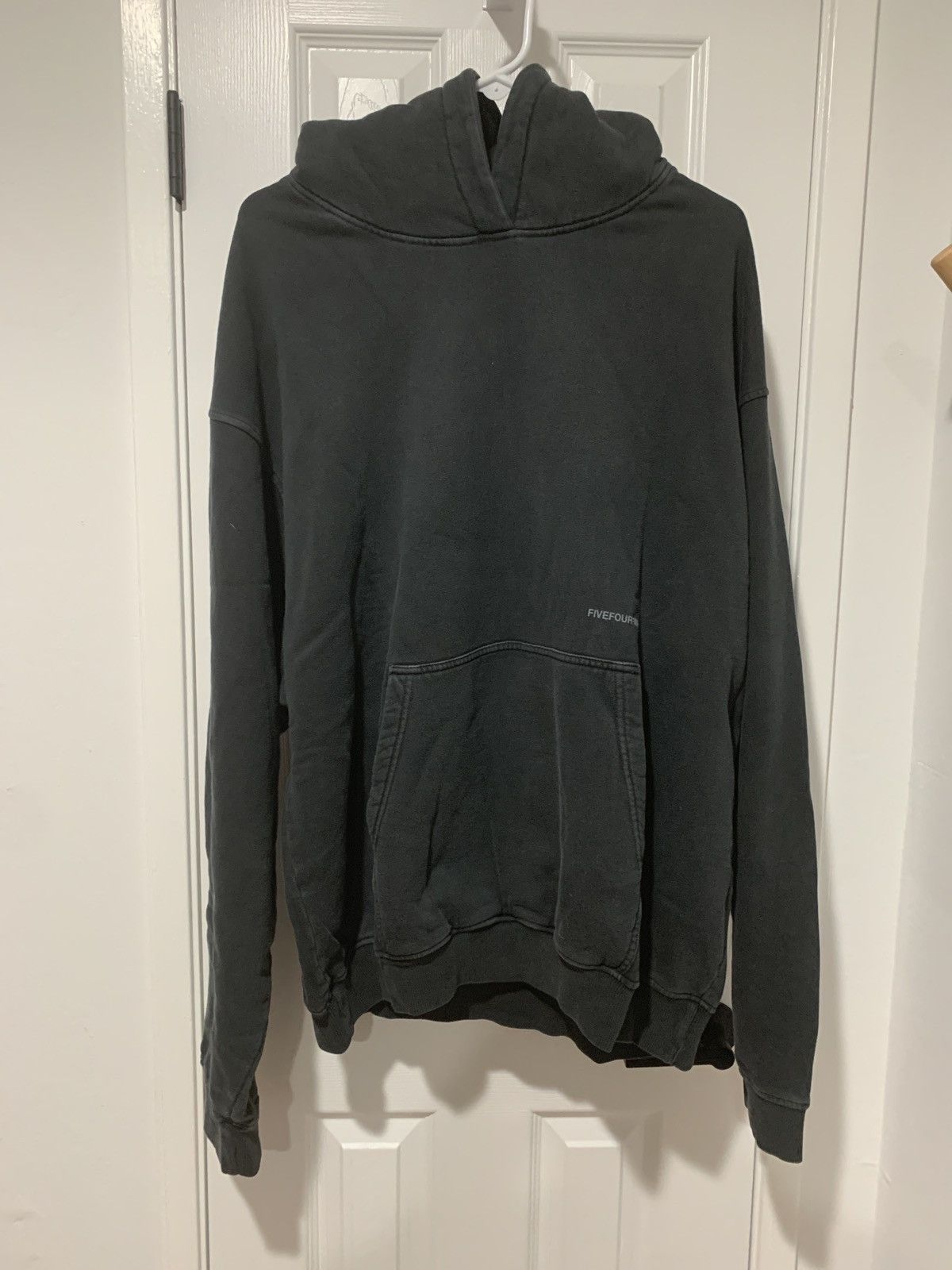 image of Five Four Fivefourfive Faded Black Hoodie Sold Out Xl, Men's