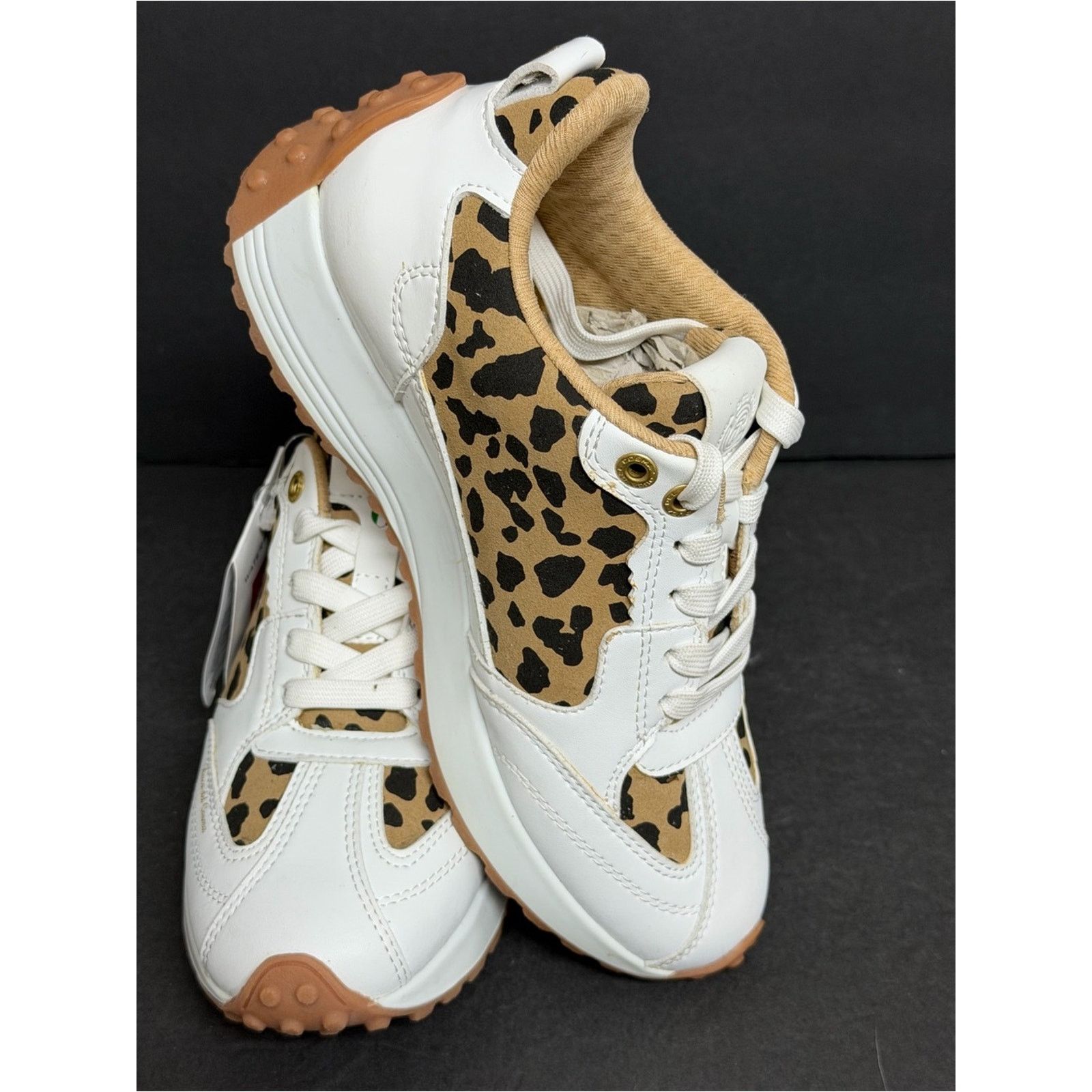 Other Duca Del Cosma Aviva Golf Shoes White Leopard Women’s 6 Size US 6 / IT 36 - 2 Thumbnail
