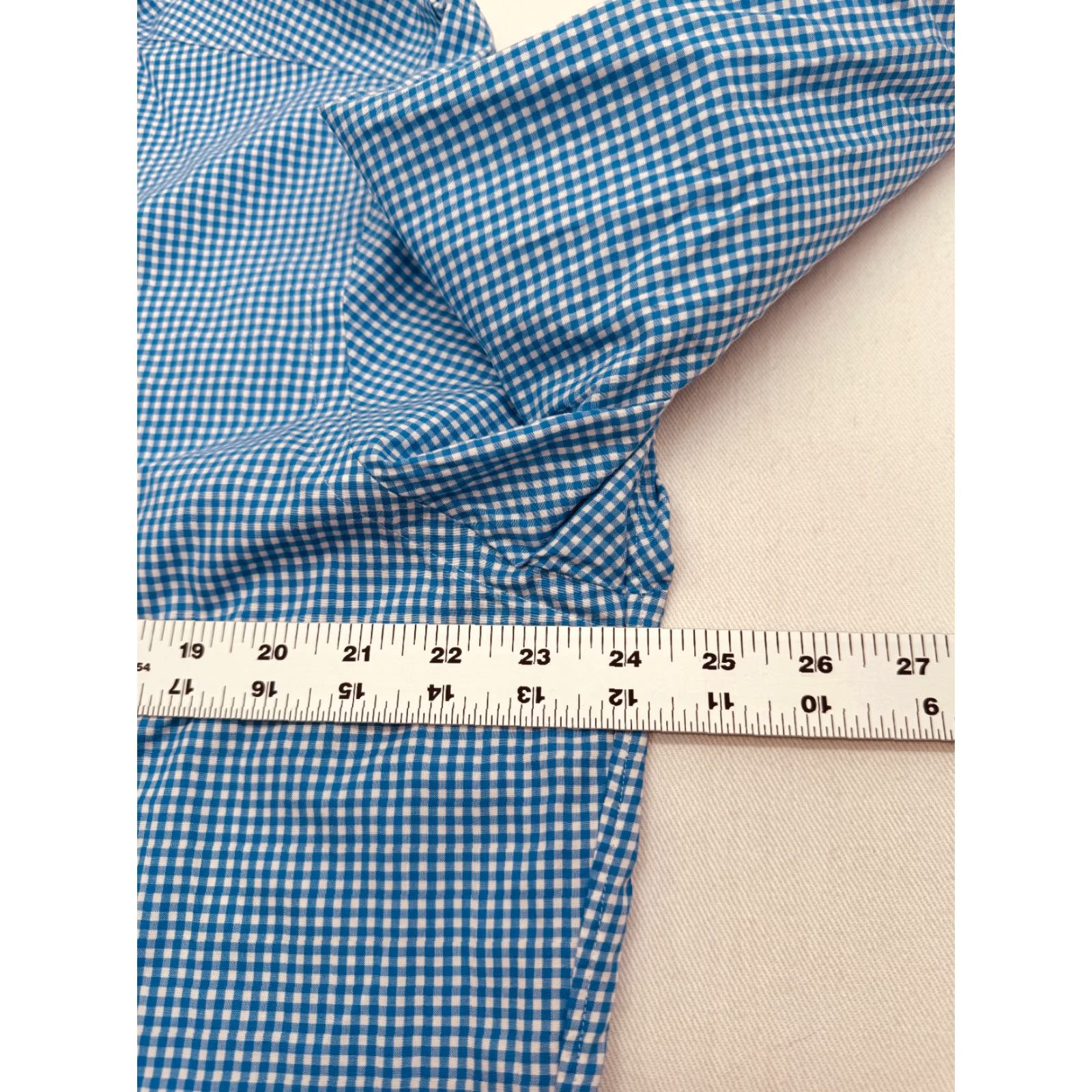 Ralph Lauren Ralph Lauren Dress Shirt Long Sleeve Button-Down Collar Mens Large Blue Check 100% Cotton 2827 Size US L / EU 52-54 / 3 - 7 Thumbnail