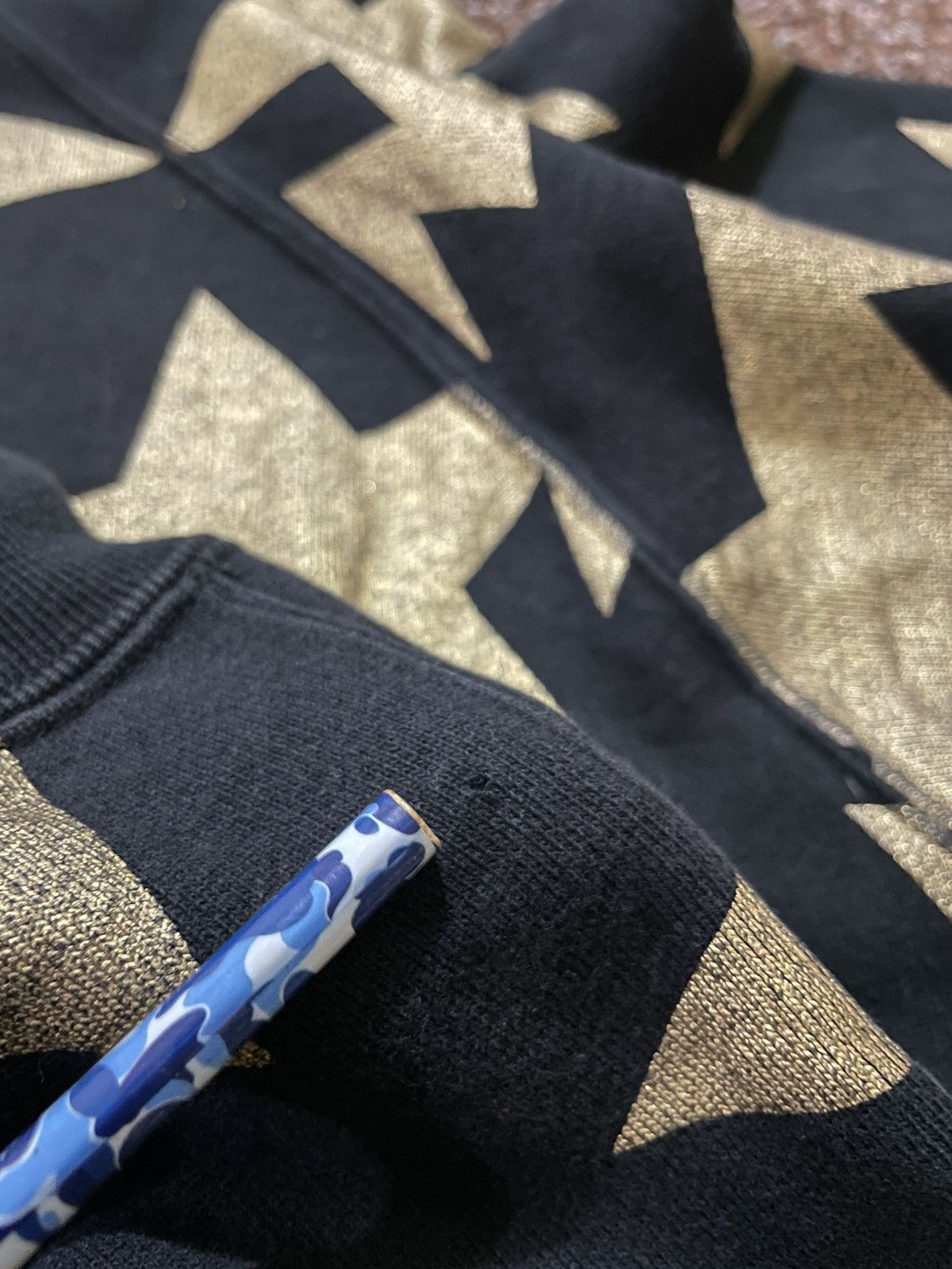 Bape OG Bape Bapesta Fullzip Hoodie Black Gold Size US L / EU 52-54 / 3 - 13 Thumbnail