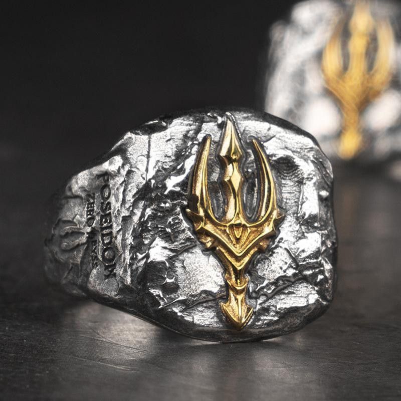 Jewelry Retro Jewelry Rings Open Size Chrome Ring (Size 7-13) Size ONE SIZE - 1 Thumbnail