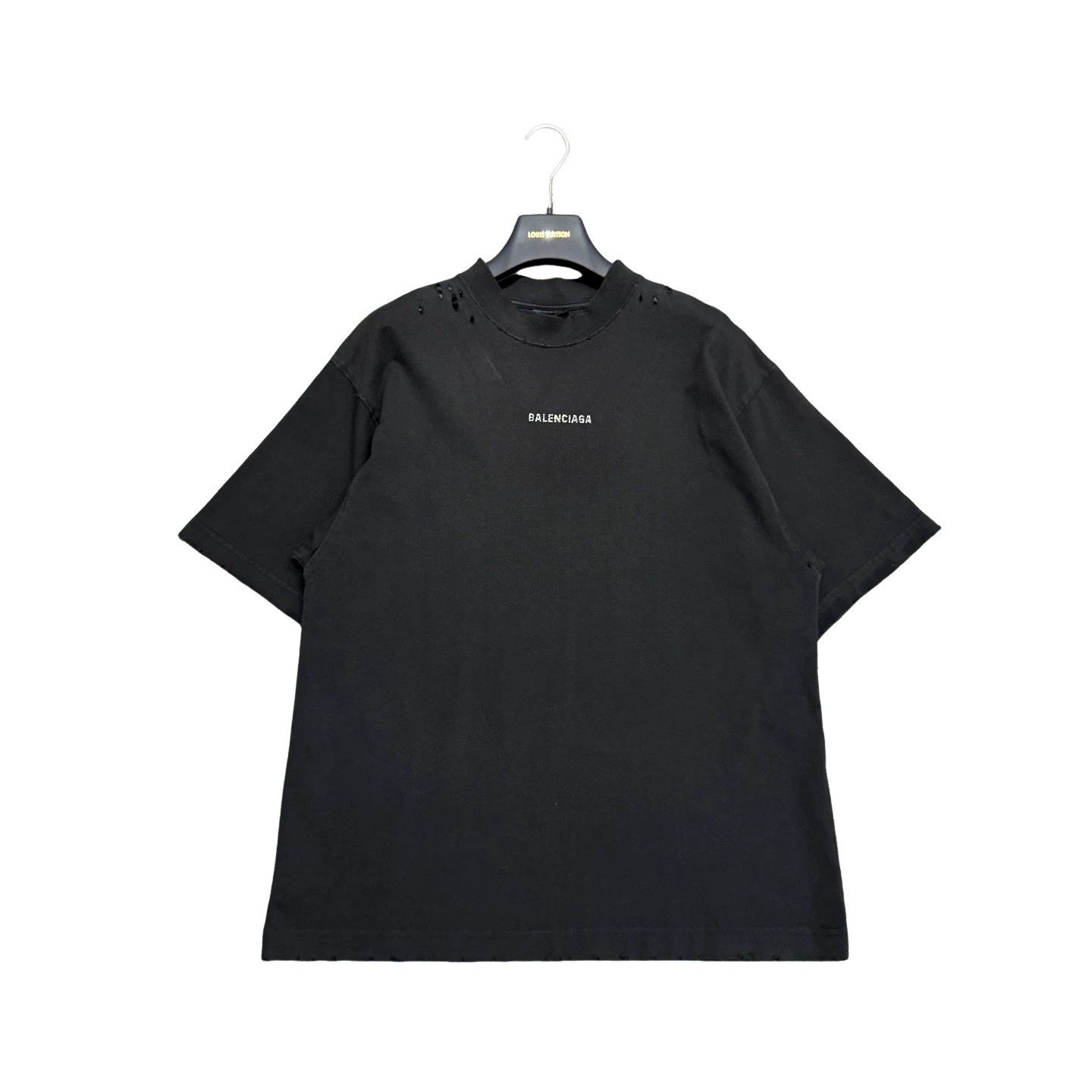 Balenciaga Balenciaga Rhinestone Logo T-Shirt Size XXS Size US XXS / EU 40 - 1 Thumbnail