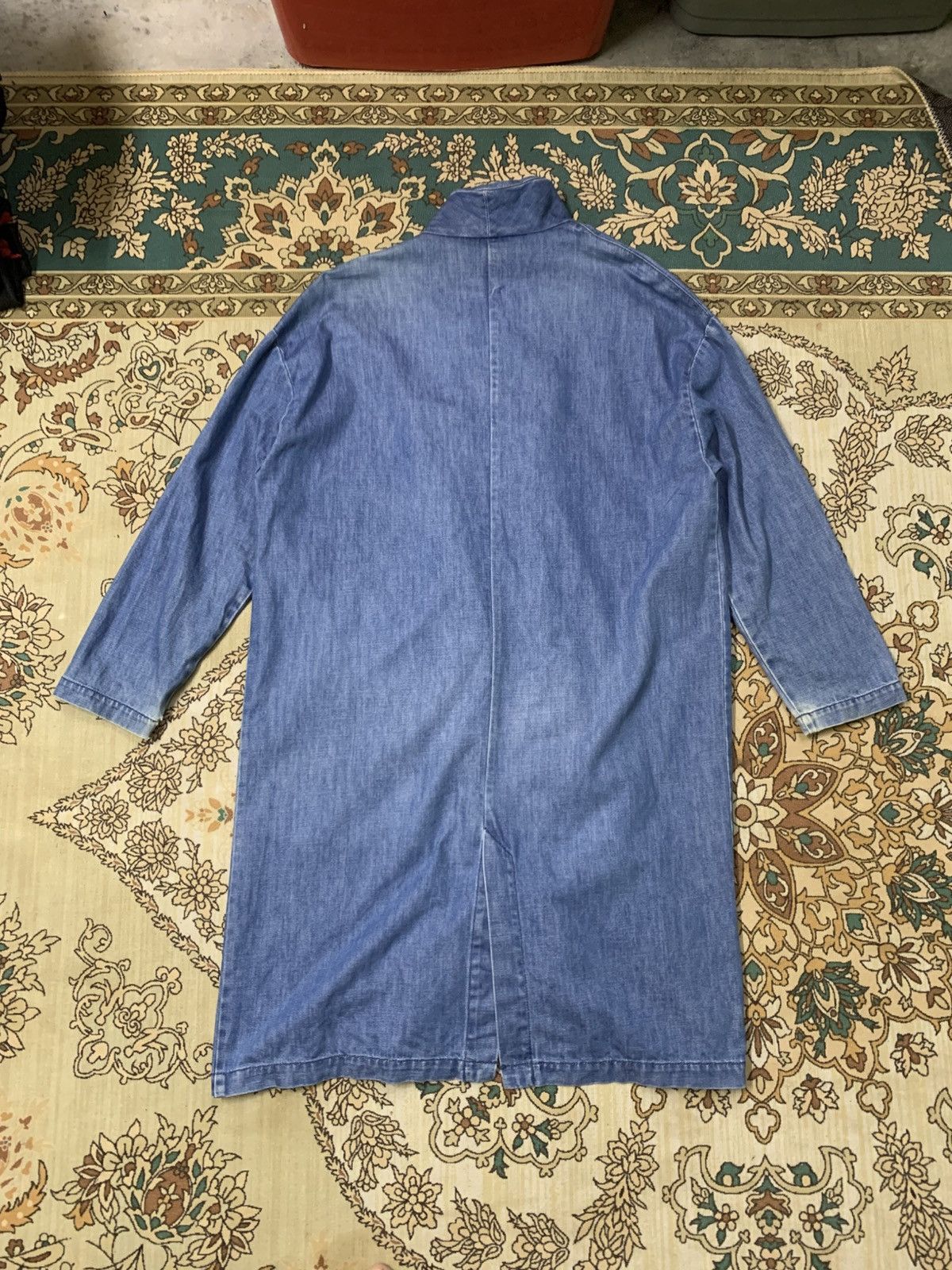Bershka BERSHKA LONG JACKET DENIM Size US M / EU 48-50 / 2 - 7 Thumbnail