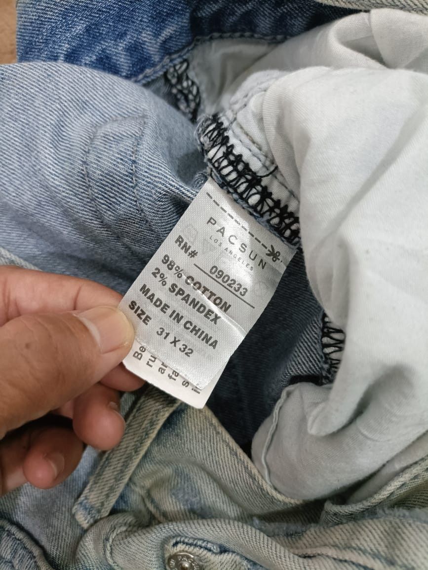 Pacsun Vertical Stretch Pacsun Los Angeles Ripped Punk Jeans Size 32" / US 10 / IT 46 - 8 Thumbnail