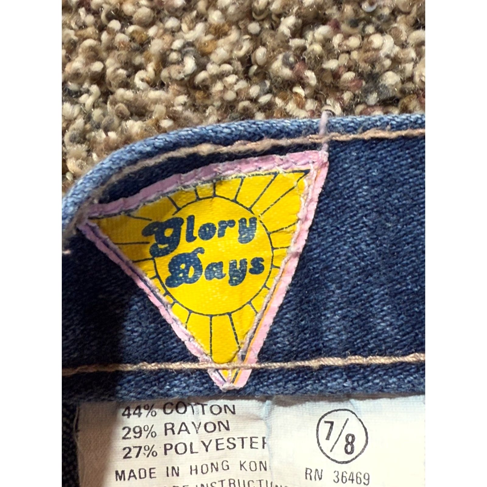 Express VINTAGE Express Jeans Women Size 7 8 Blue Denim 25X29 Lot OF 2 Size 32" / US 10 / IT 46 - 7 Thumbnail
