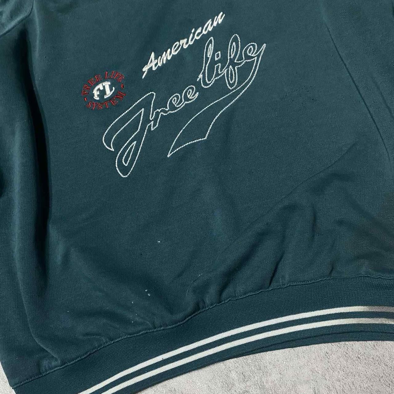 Other Green and white vintage American Free Life sweatshirt Size US L / EU 52-54 / 3 - 6 Thumbnail