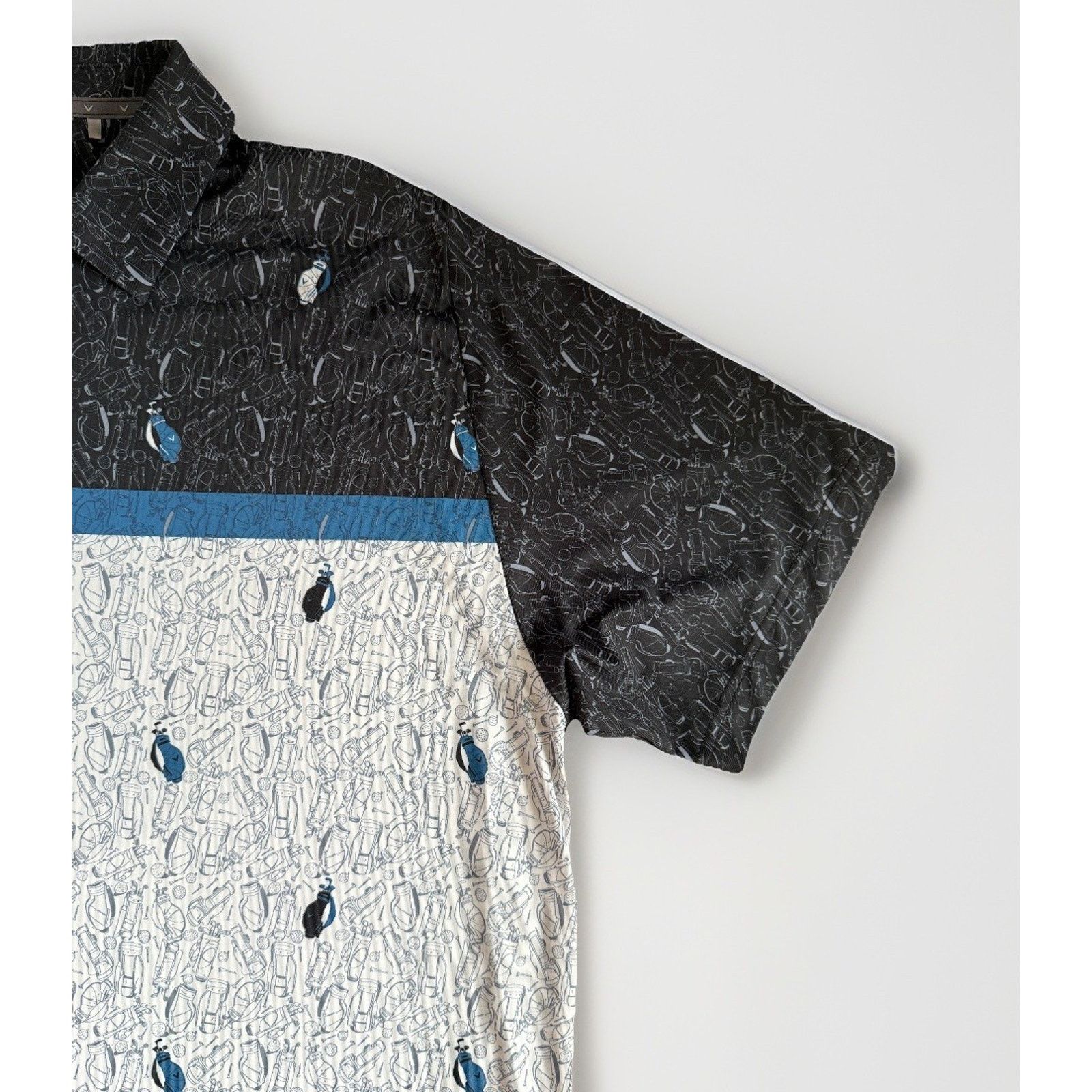 Callaway Callaway Mens XL Opti Dri All Over Print Swing Golf Polo Size US XL / EU 56 / 4 - 6 Thumbnail