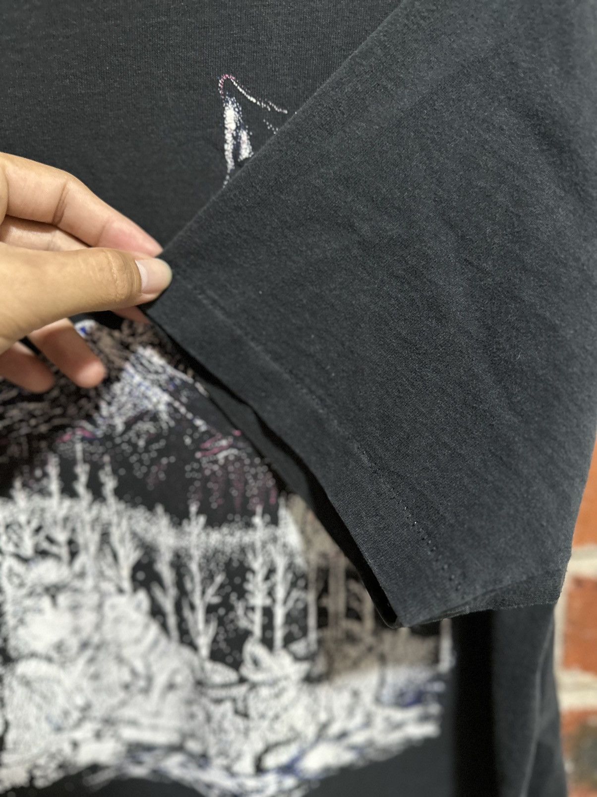 Habitat × Vintage Vintage 90s Wolves In the Scenes Faded Tee Size US XL / EU 56 / 4 - 3 Thumbnail