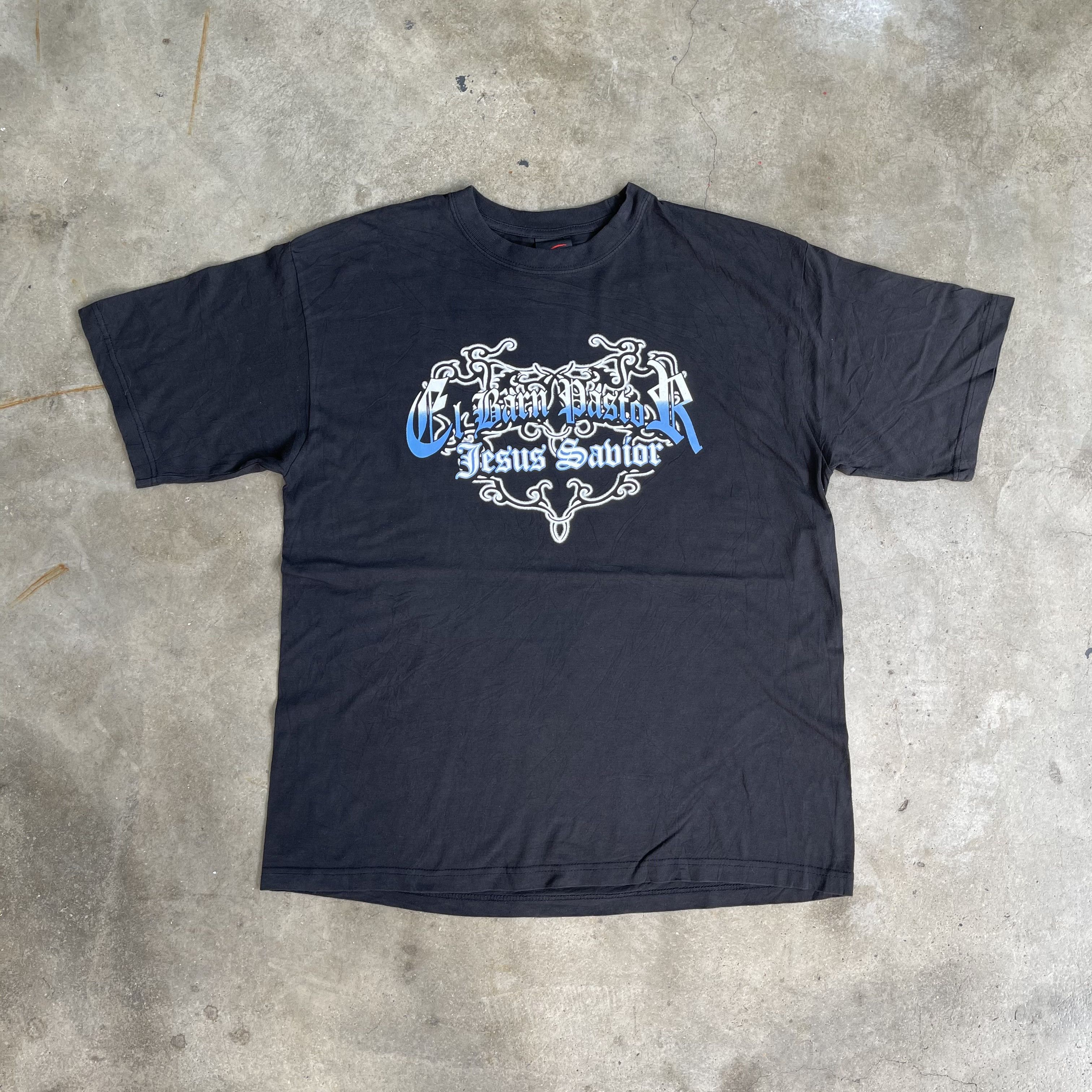 Vintage 90s Vintage Jesus With Crown Of Thorns T-shirt Size US XL / EU 56 / 4 - 2 Thumbnail