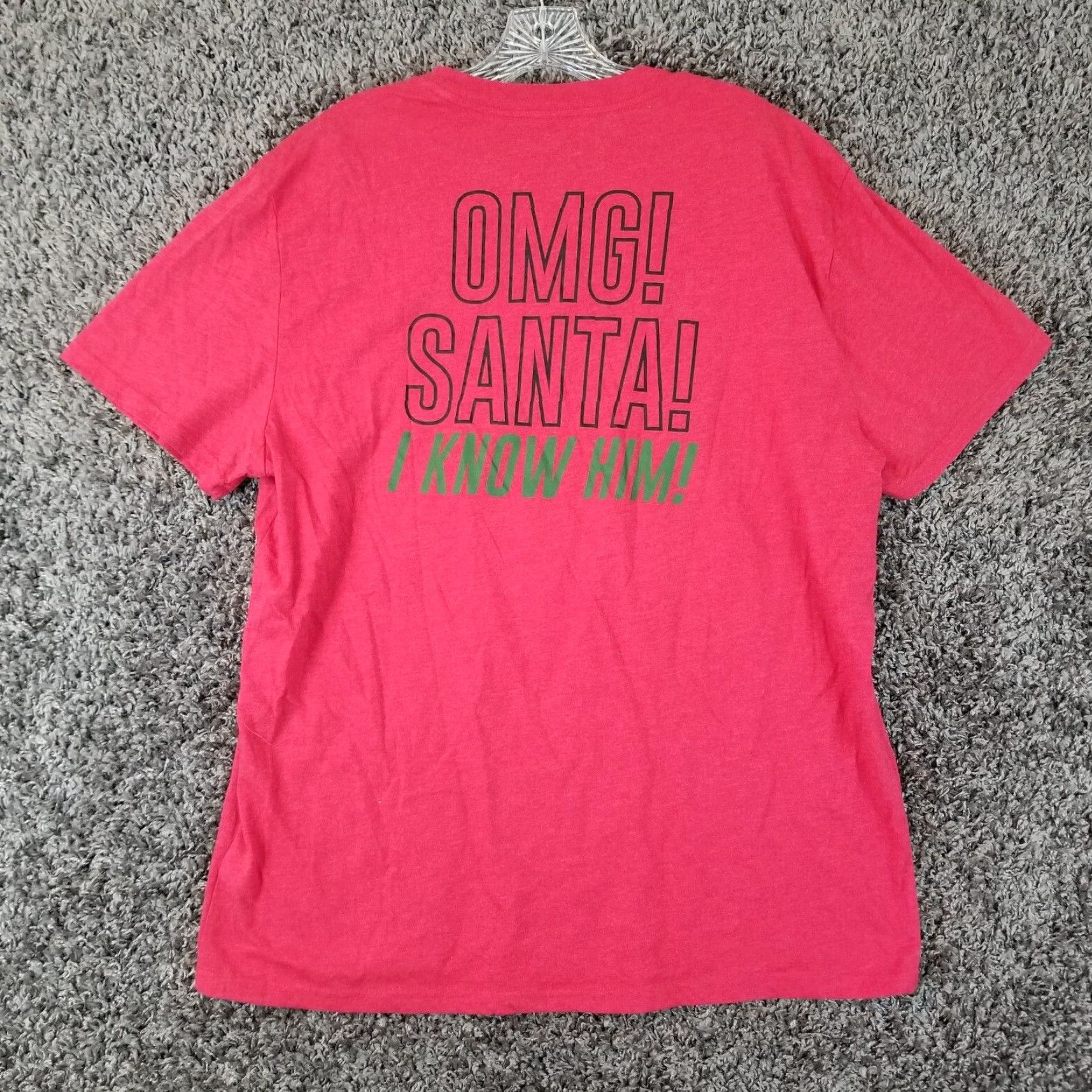 Vintage Elf T-Shirt Men Red Will Ferrell Christmas Short Sleeve 2XL Size US 39 - 5 Thumbnail
