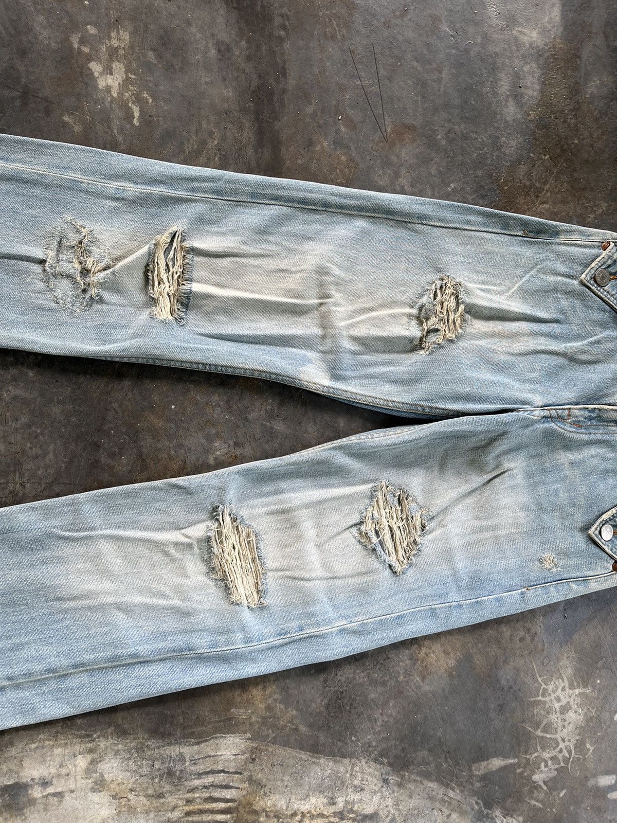 Hysteric Glamour × Vintage Vintage Inspired Hysteric Distressed Denim Size US 31 - 15 Thumbnail