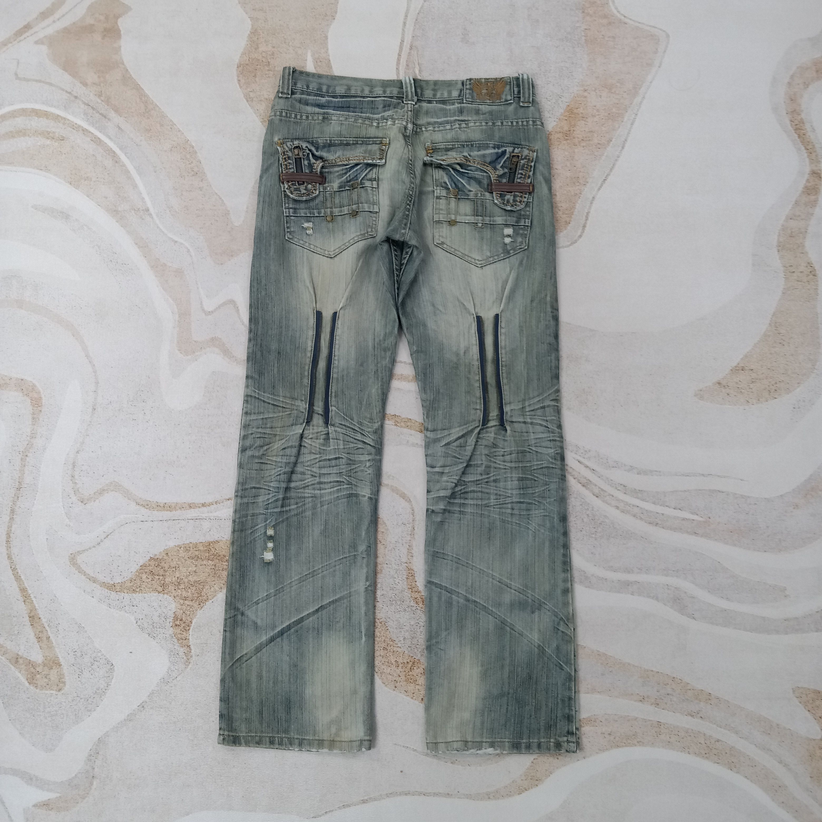 FUSAI F.U.S.AI Focus USA Bikers Double Knee Denim Jeans C258N25 Size US 32 / EU 48 - 1 Thumbnail