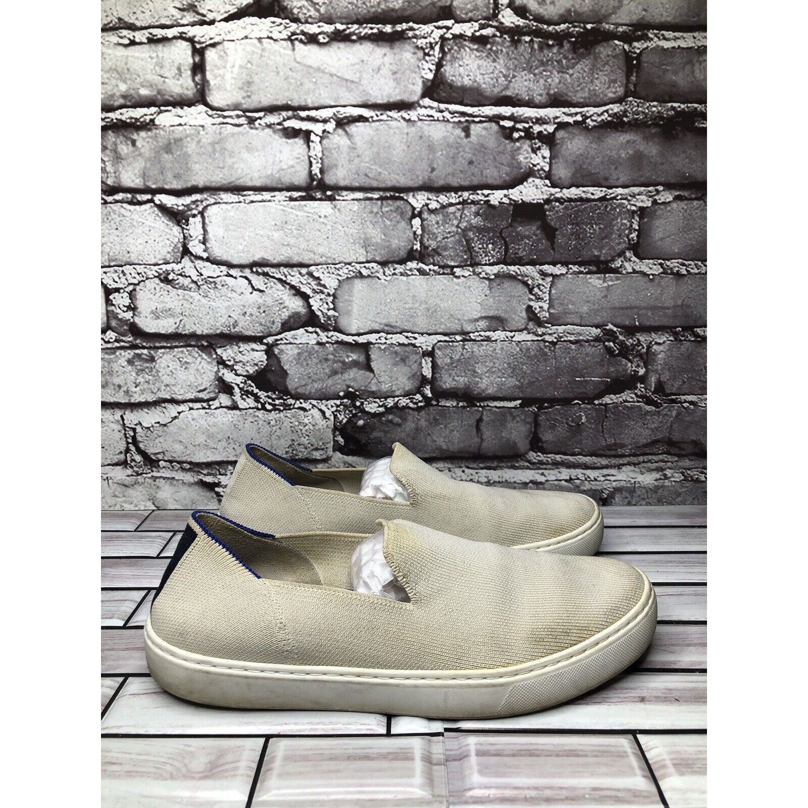 Other Rothy’s The Sneaker Ivory Knit Fabric Casual Comfort Shoes W Size US 8 / IT 38 - 14 Thumbnail