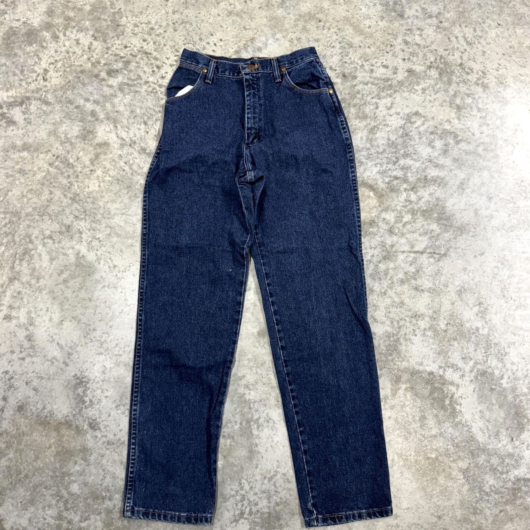 Wrangler VINTAGE Wrangler Jeans Womens 7/8 Blue High Rise Tapered Leg Made USA 90s Size 28" / US 6 / IT 42 - 3 Thumbnail