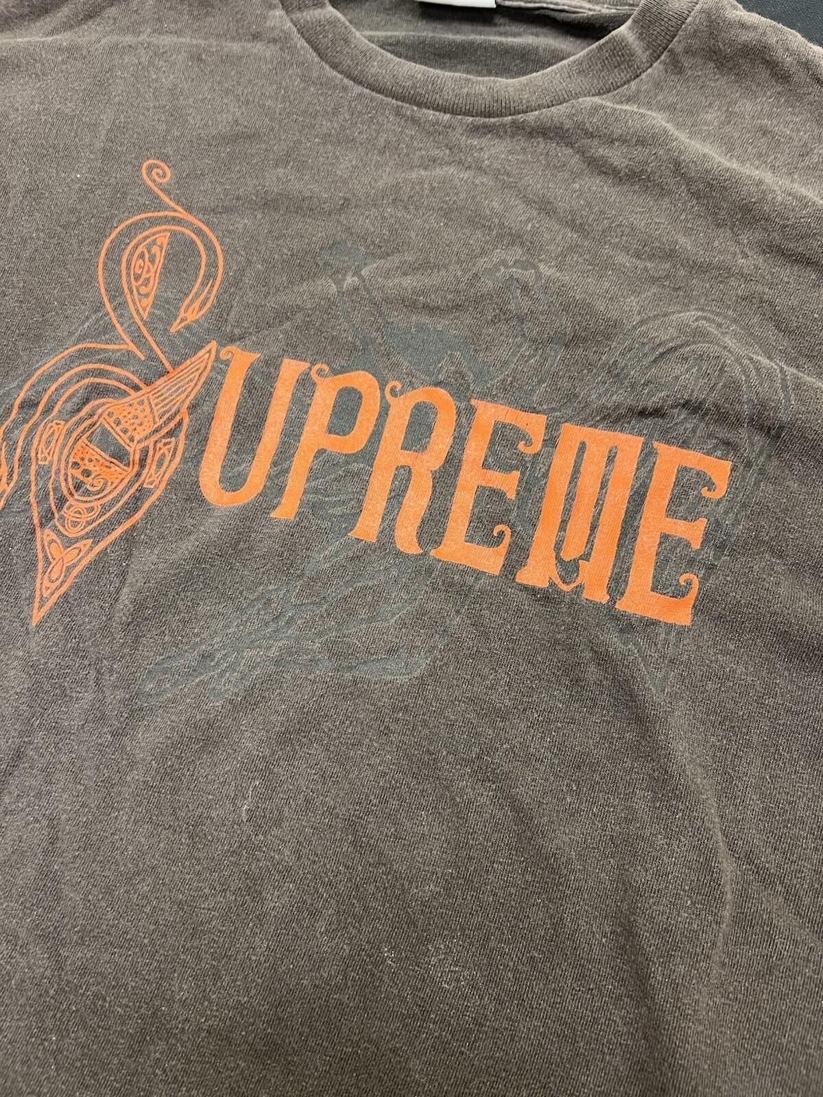 Supreme 2002 Supreme Led Zeppelin Swan Song Tee Brown XL Size US XL / EU 56 / 4 - 4 Thumbnail