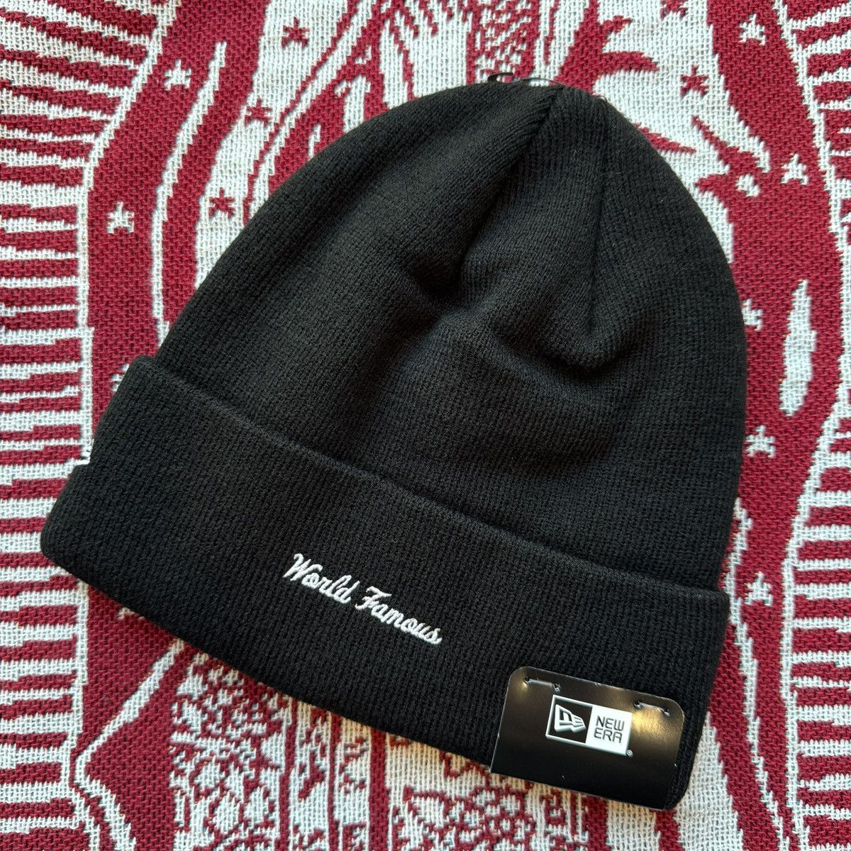 New Era × Supreme FW21 Supreme New Era Box Logo Beanie Black OS Size ONE SIZE - 3 Thumbnail