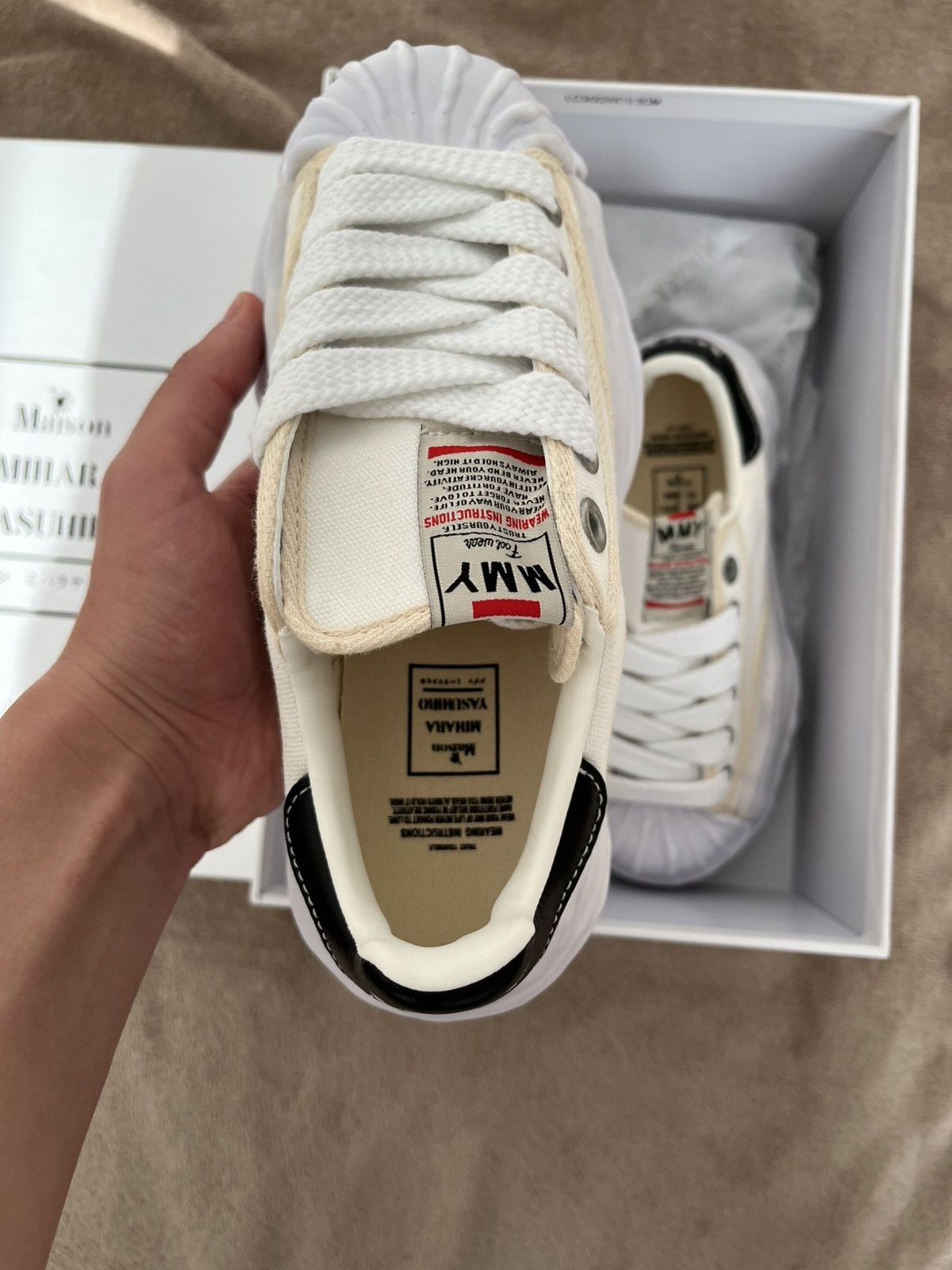 Maison MIHARA YASUHIRO Maison Mihara Yasuhiro OG Sole Canvas Low| New | 38 EU 24 cm Size US 7 / IT 37 - 6 Thumbnail