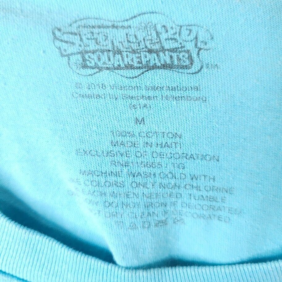 Nickelodeon SpongeBob SquarePants T Shirt Mens Size Medium Blue Size US M / EU 48-50 / 2 - 4 Thumbnail