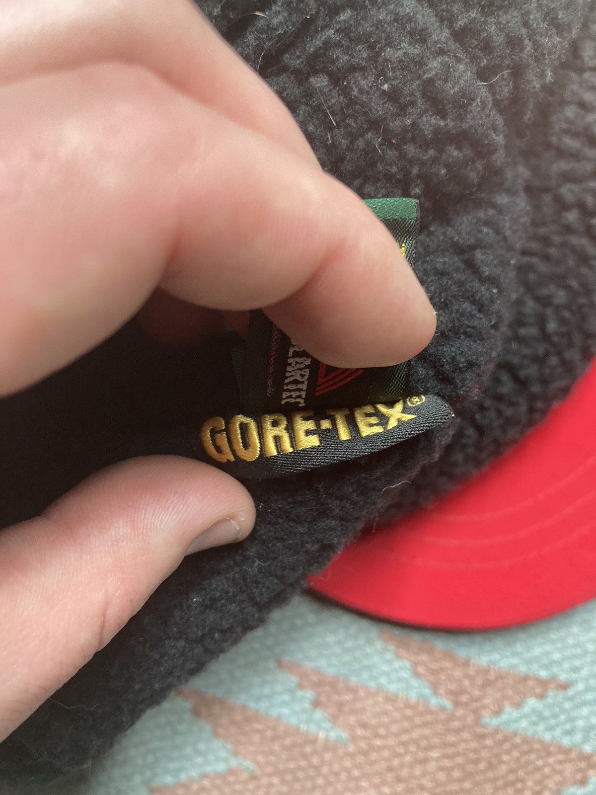 Goretex × Vintage Cabelas fleece lined trapper hat Gore Tex ear flap hunting M Size ONE SIZE - 8 Thumbnail