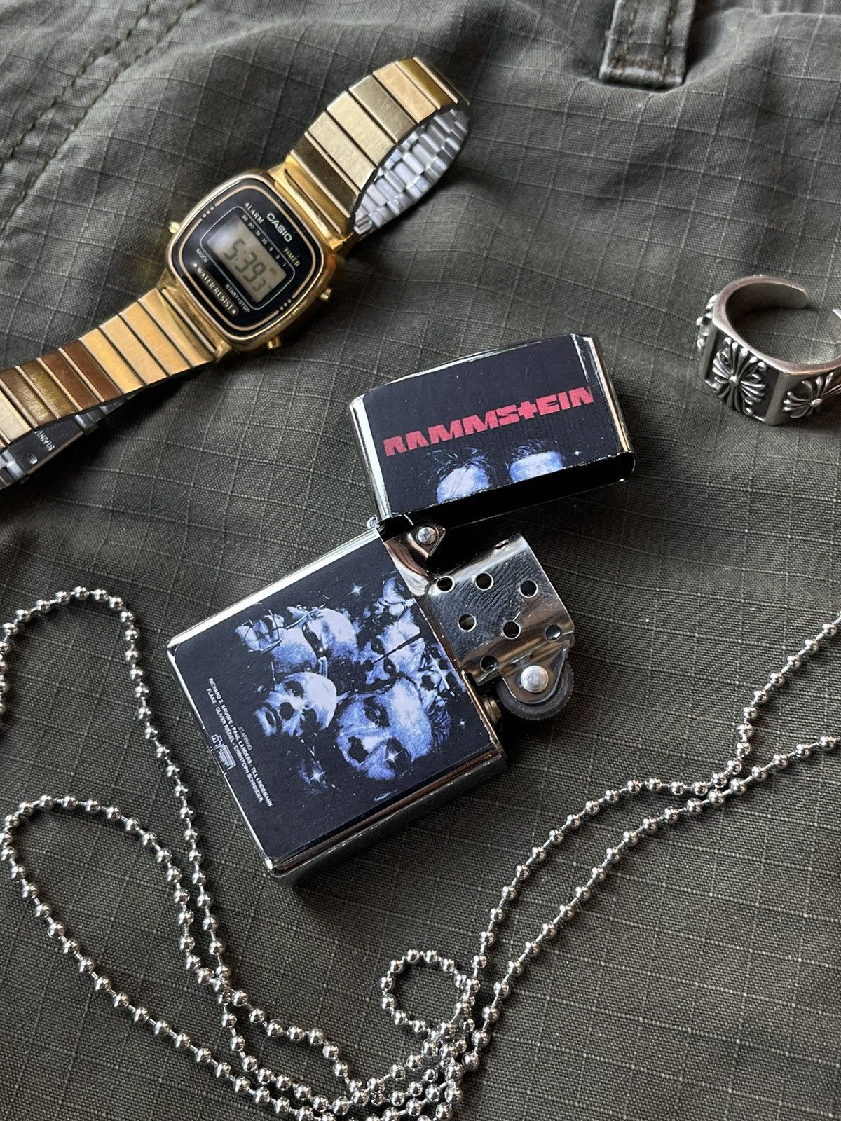 Vintage 👁️‍🗨️Rammstein cigar lighter rock 00s. WORK Size ONE SIZE - 1 Thumbnail
