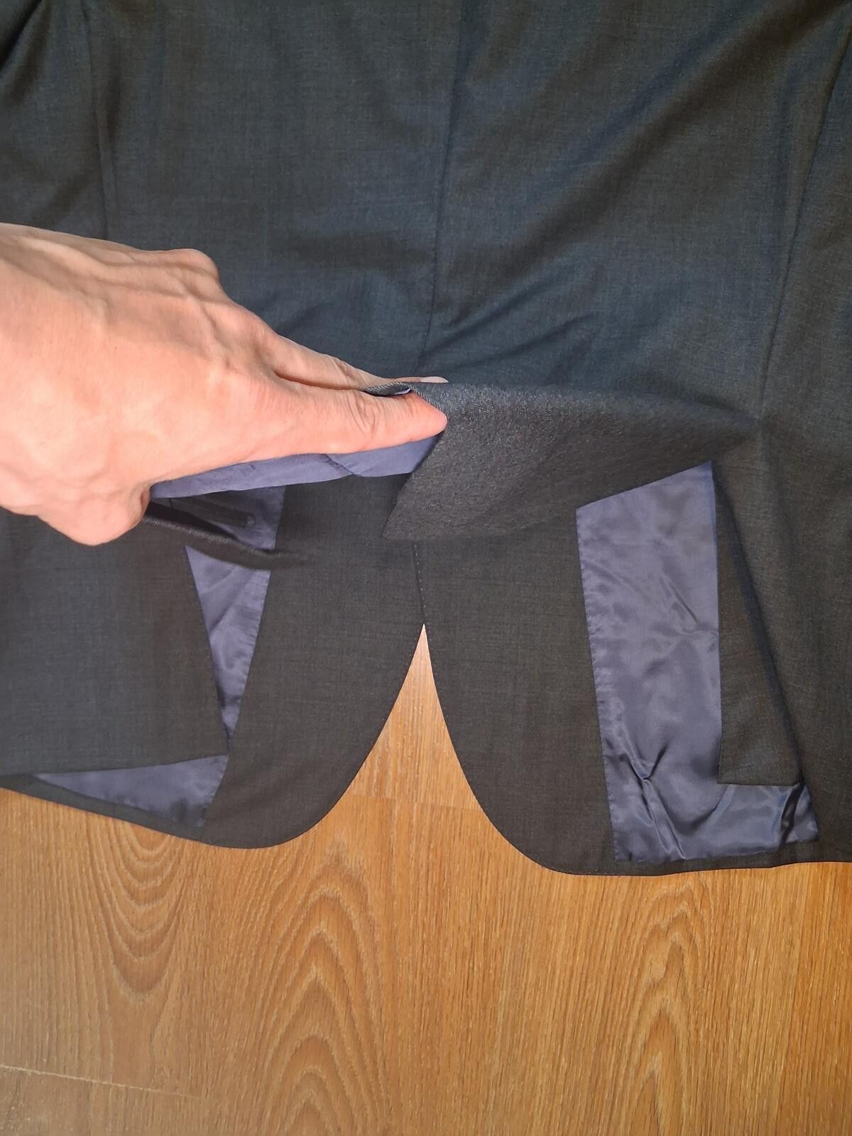 Suitsupply Suitsupply Vitale Sport Coat 50S Gray Wool Sharkskin Size 40R - 11 Thumbnail