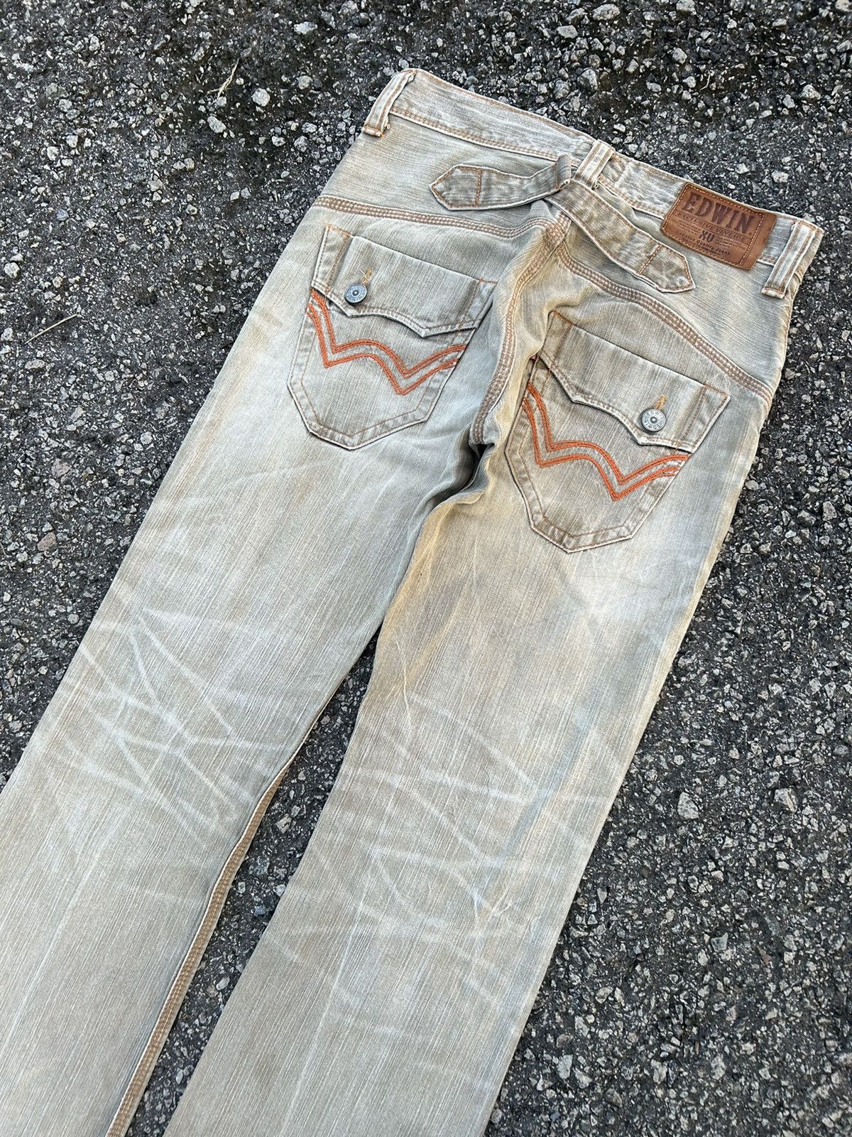 If Six Was Nine × KMRii × Le Grande Bleu (L.G.B.) Flare Edwin Exclusive Vintage Bucke Back Denim Jeans Size US 32 / EU 48 - 4 Thumbnail