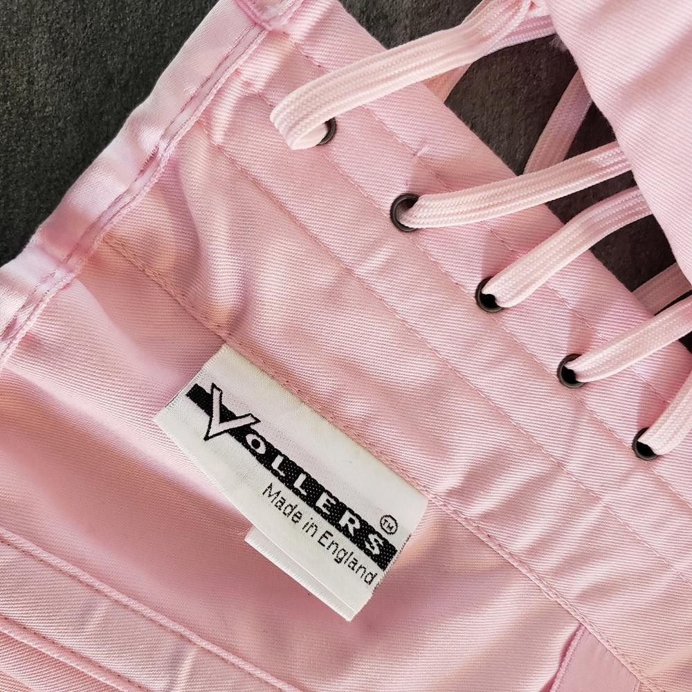 Designer Baby Pink Satin | VOLLERS | Underbust Corset Size ONE SIZE - 5 Thumbnail
